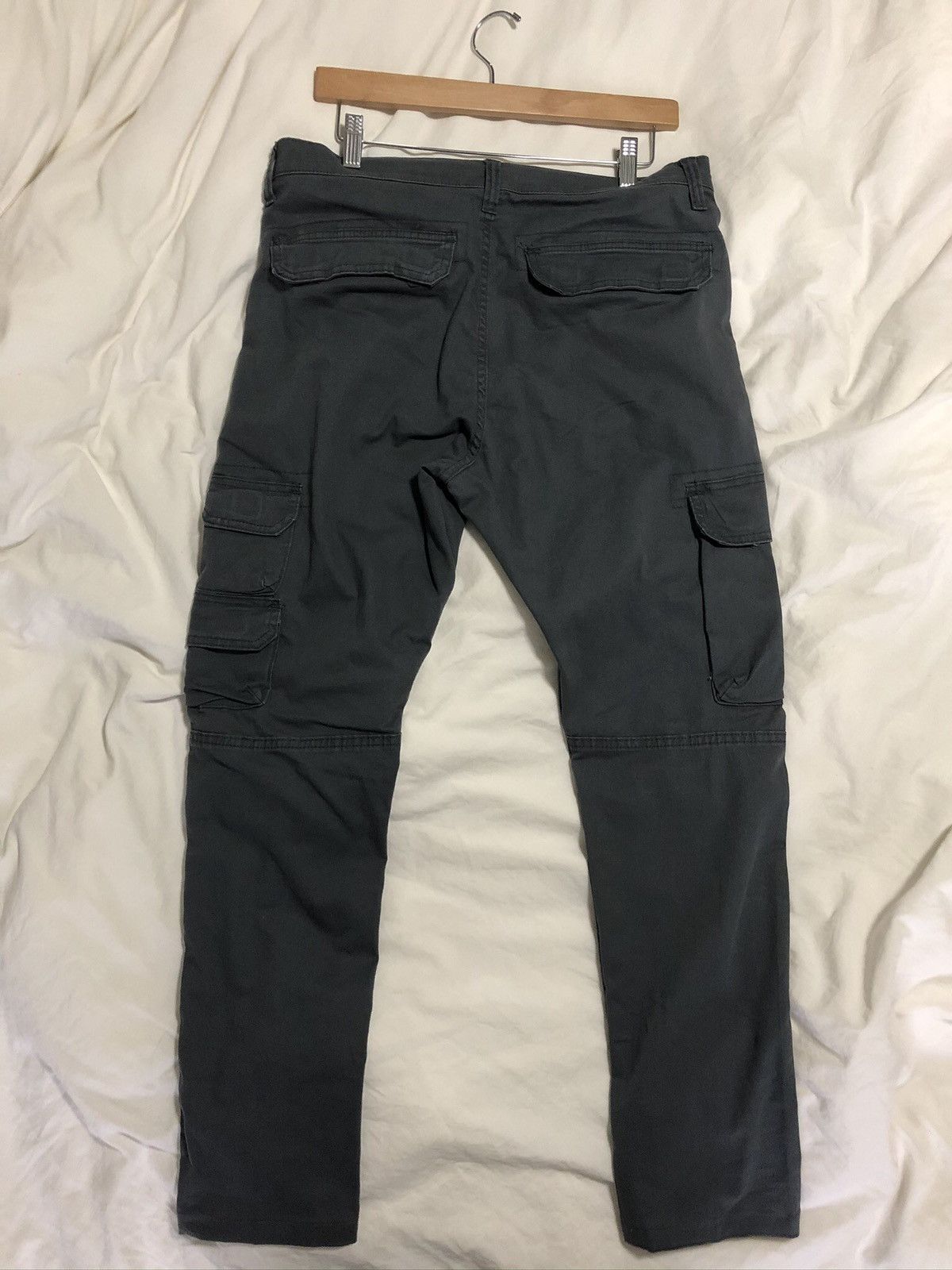 Vintage Tapered Tactical Charcoal Cargo Pants Travis Size US 32 / EU 48 - 6 Thumbnail