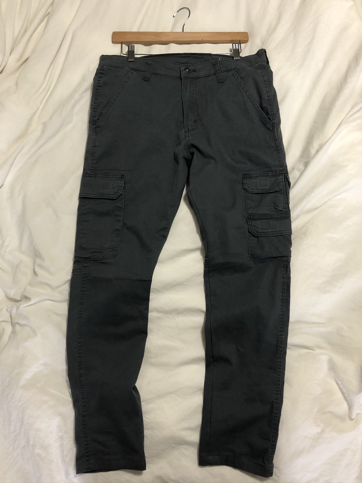 Vintage Tapered Tactical Charcoal Cargo Pants Travis Size US 32 / EU 48 - 5 Thumbnail