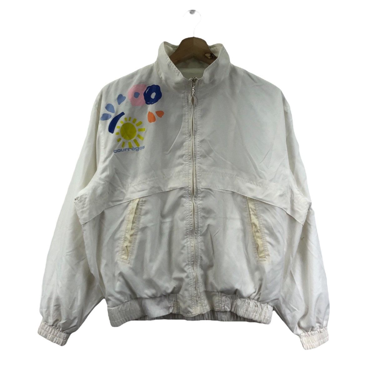 Courreges Vintage COURREGES SPORT FUTUR Paris Light Windbreaker Size US XL / EU 56 / 4 - 1 Thumbnail
