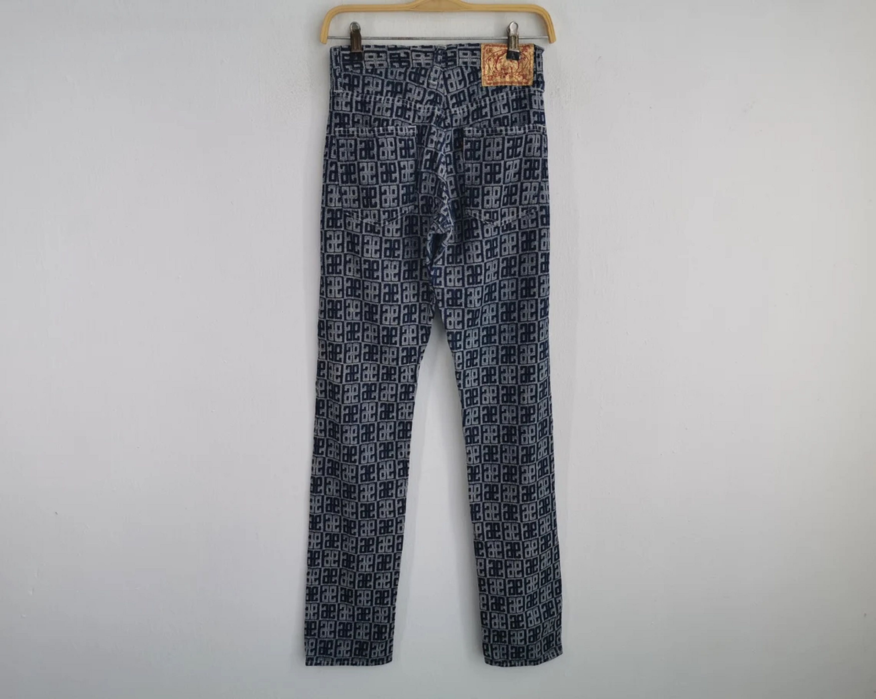 Evisu Evisu Monogram Denim Jeans Pants Size 26x27x34 Size US 26 / EU 42 - 5 Thumbnail