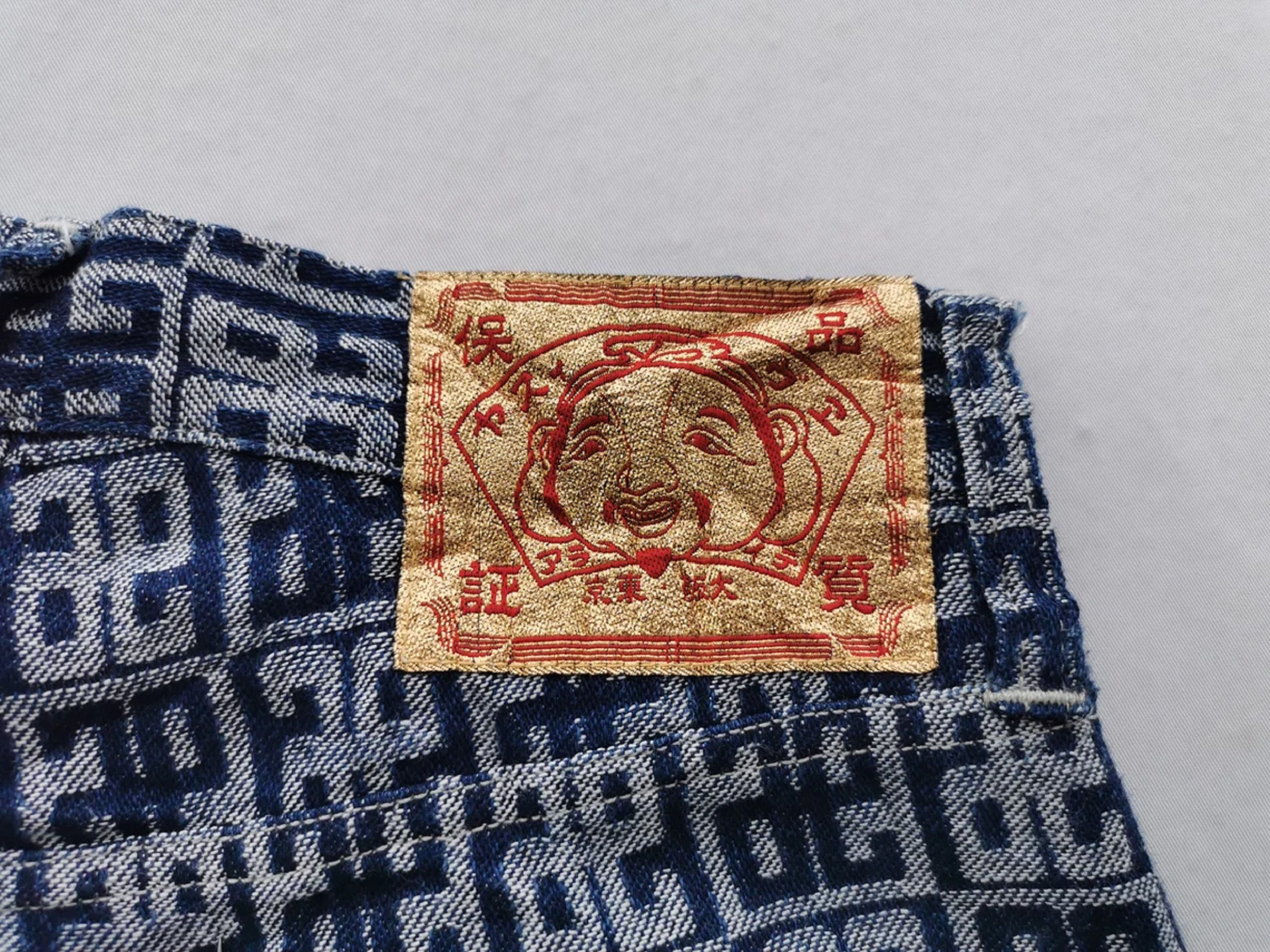 Evisu Evisu Monogram Denim Jeans Pants Size 26x27x34 Size US 26 / EU 42 - 8 Thumbnail