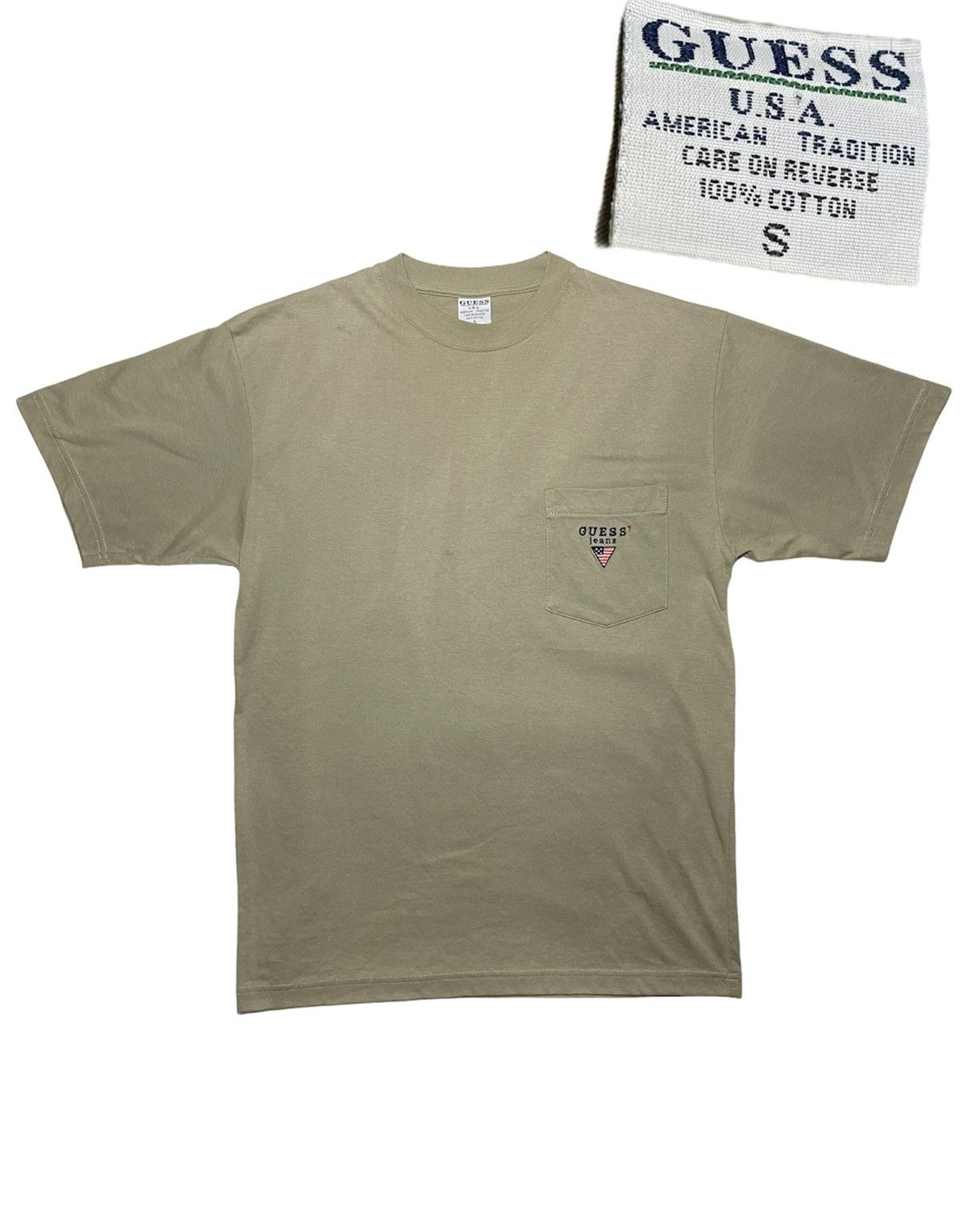 Designer × Guess × Vintage Vintage 90s Guess USA made beige khakis travis brown nude Size US M / EU 48-50 / 2 - 2 Thumbnail