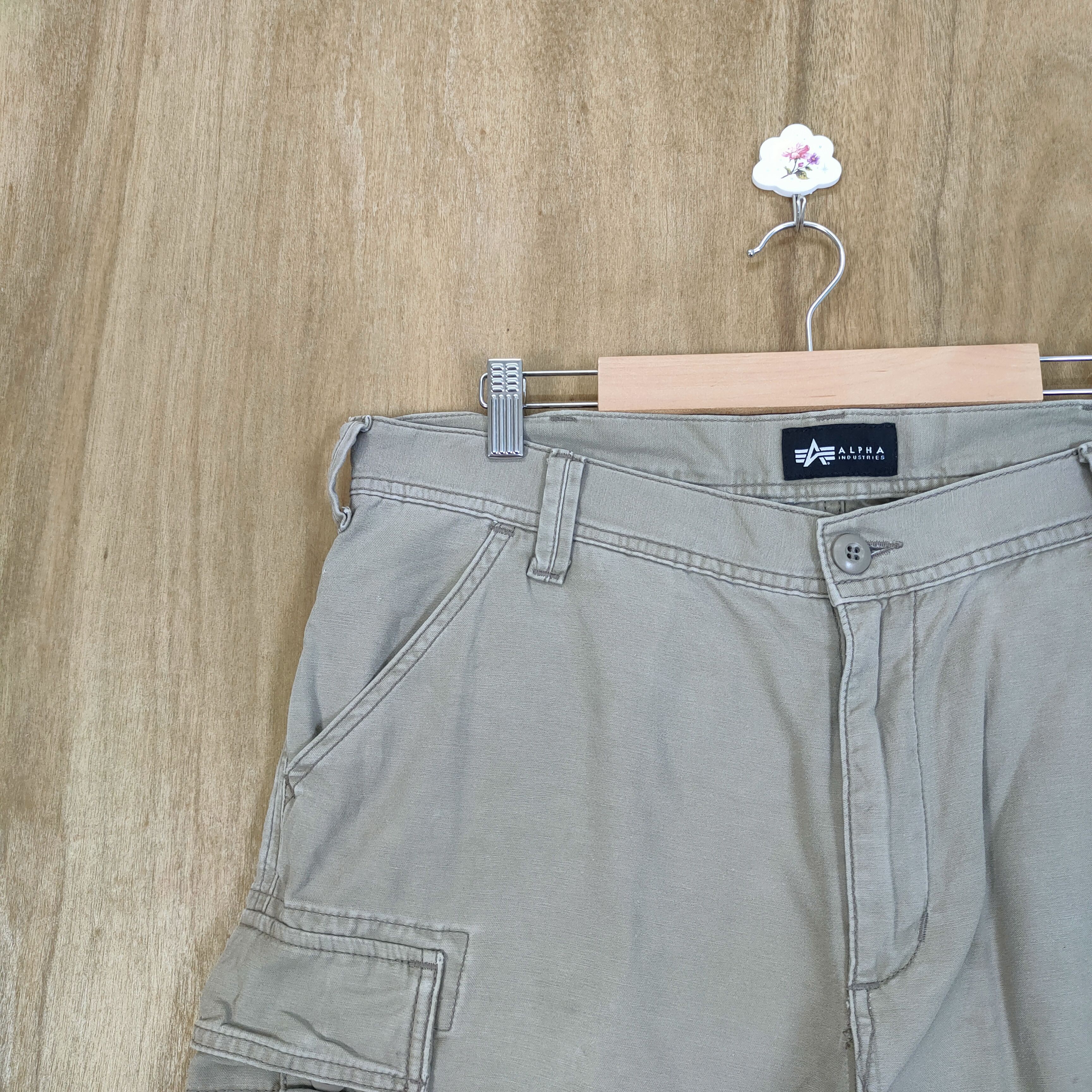 Alpha Industries ALPHA FADED BAGGY CARGO PANTS Size US 34 / EU 50 - 4 Thumbnail
