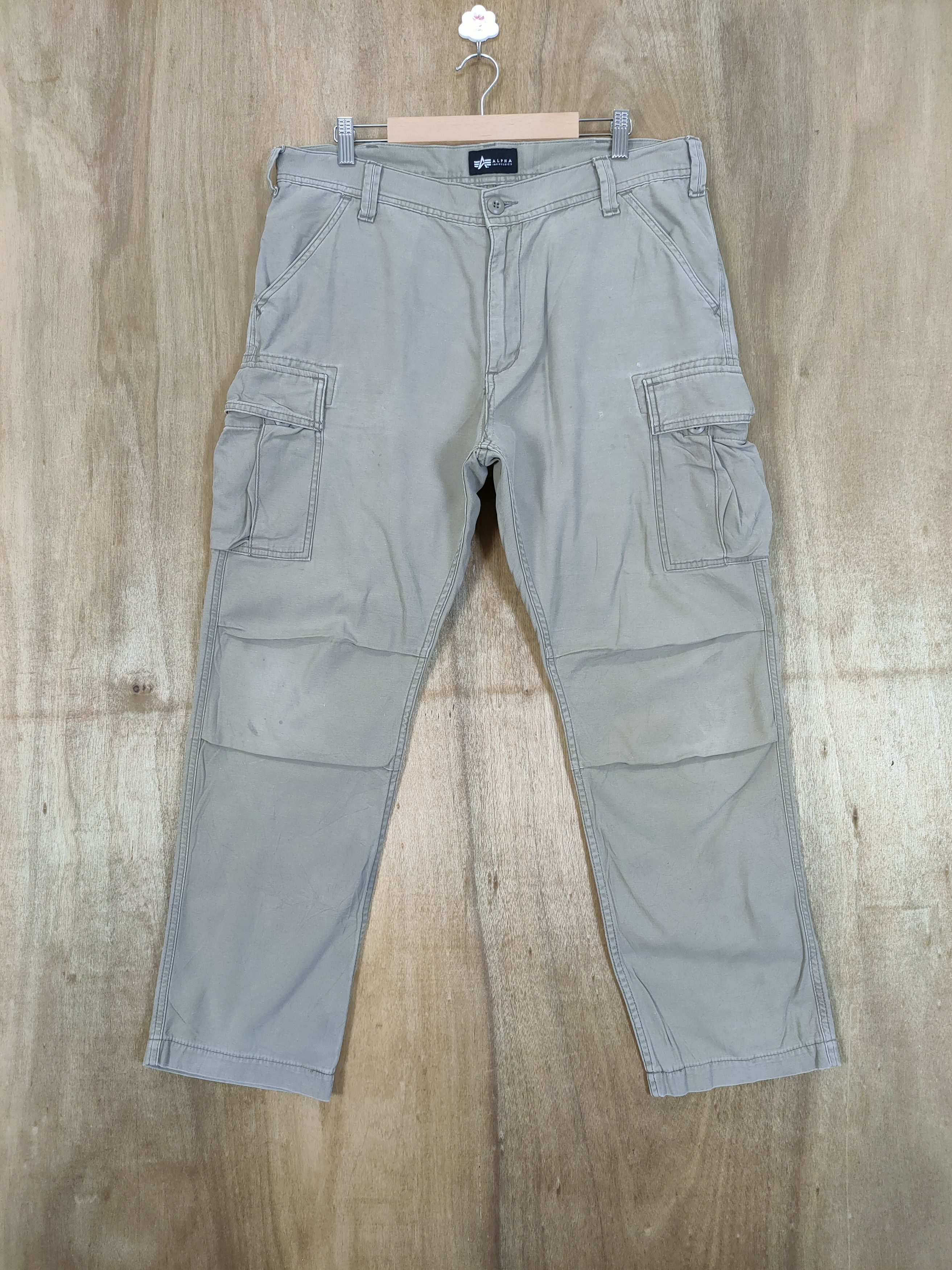 Alpha Industries ALPHA FADED BAGGY CARGO PANTS Size US 34 / EU 50 - 1 Thumbnail
