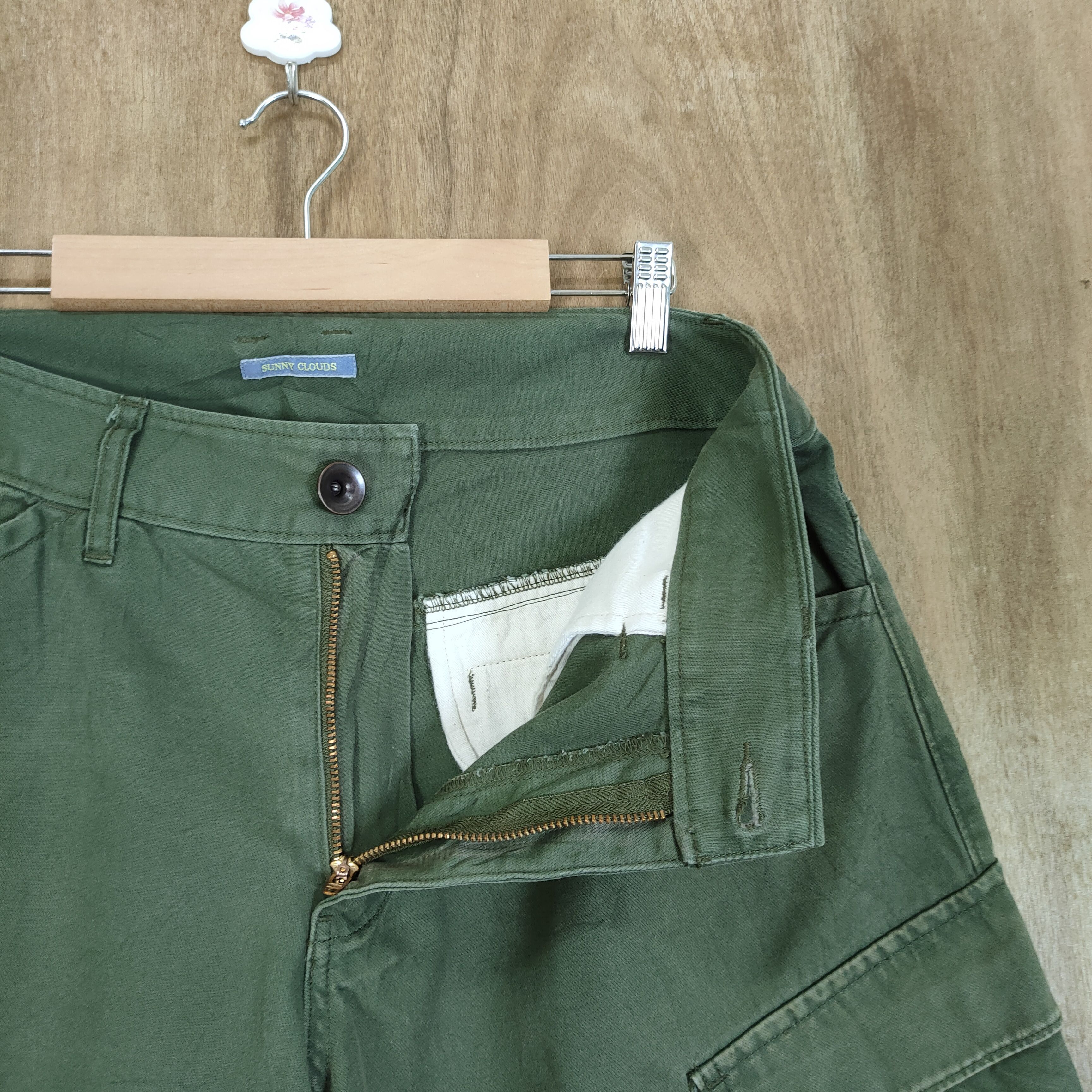 Japanese Brand SUNNY CLOUD FADED CARGO PANTS Size US 32 / EU 48 - 12 Thumbnail