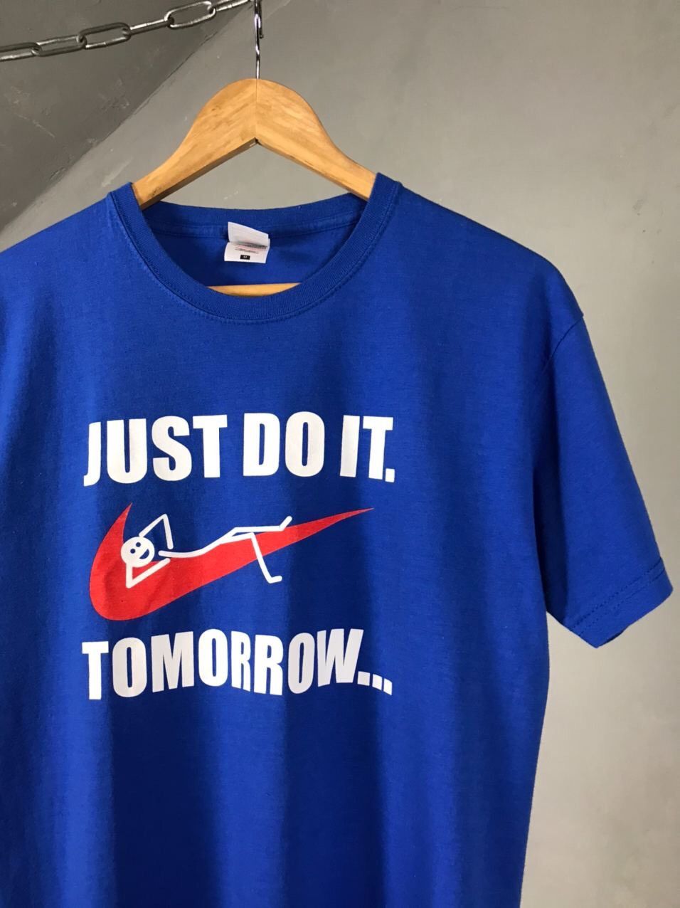 Other × Vintage Just Do It Tomorrow Vintage Streetwear Tee Size US M / EU 48-50 / 2 - 2 Thumbnail