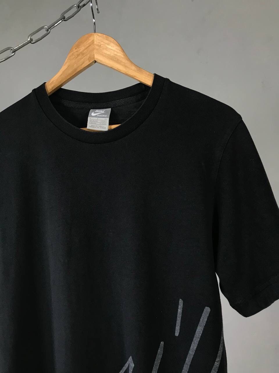 Nike × Vintage Nike Vintage Swoosh Streetwear Vintage Overprinted Tee Size US S / EU 44-46 / 1 - 2 Thumbnail