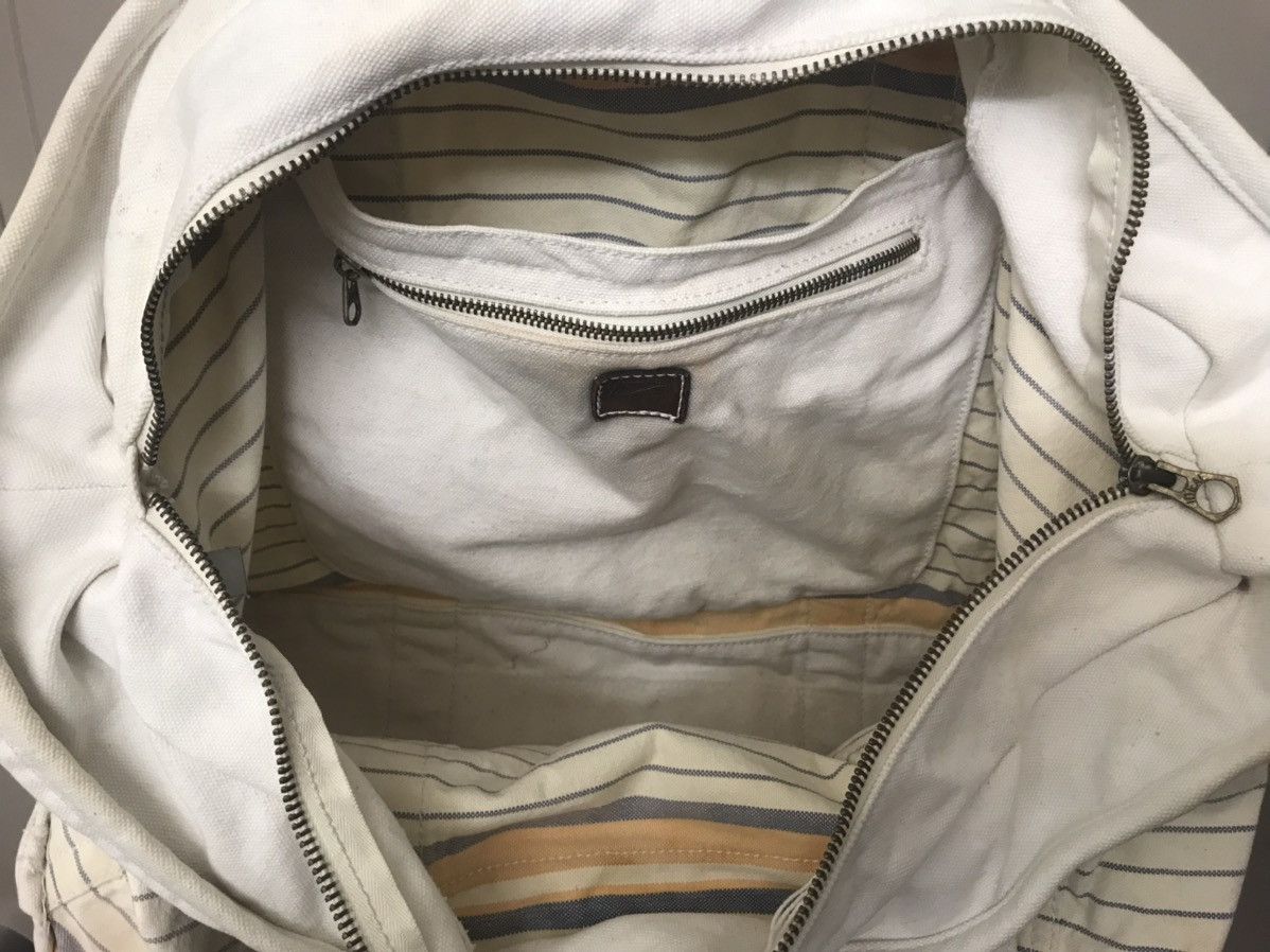 J.Crew J Crew Heavy Duty XL Stripped Canvas Tote Bag - Vintage Size ONE SIZE - 5 Thumbnail