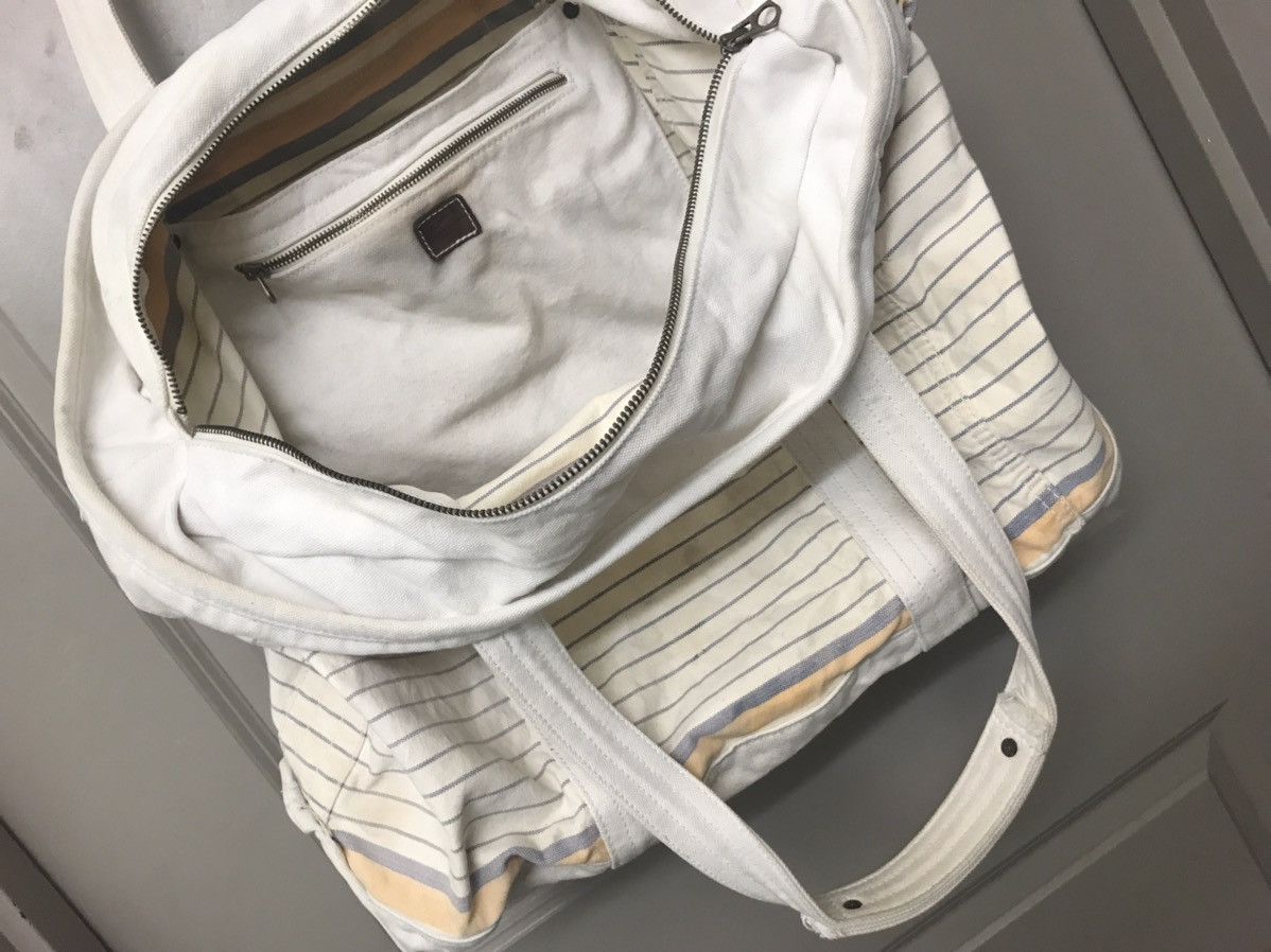 J.Crew J Crew Heavy Duty XL Stripped Canvas Tote Bag - Vintage Size ONE SIZE - 15 Thumbnail