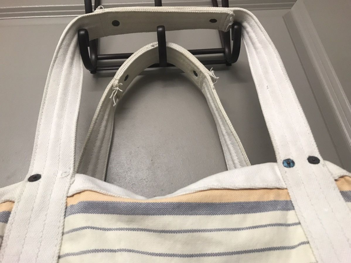 J.Crew J Crew Heavy Duty XL Stripped Canvas Tote Bag - Vintage Size ONE SIZE - 10 Thumbnail