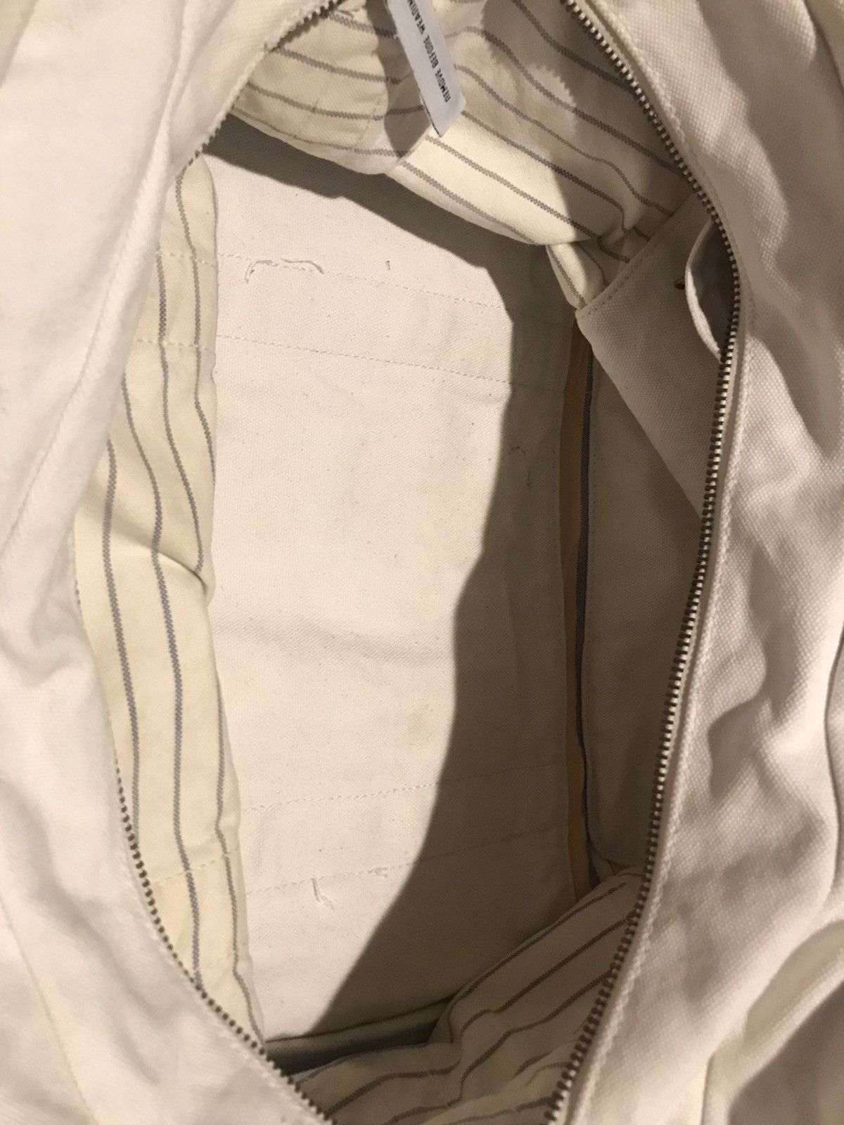 J.Crew J Crew Heavy Duty XL Stripped Canvas Tote Bag - Vintage Size ONE SIZE - 9 Thumbnail