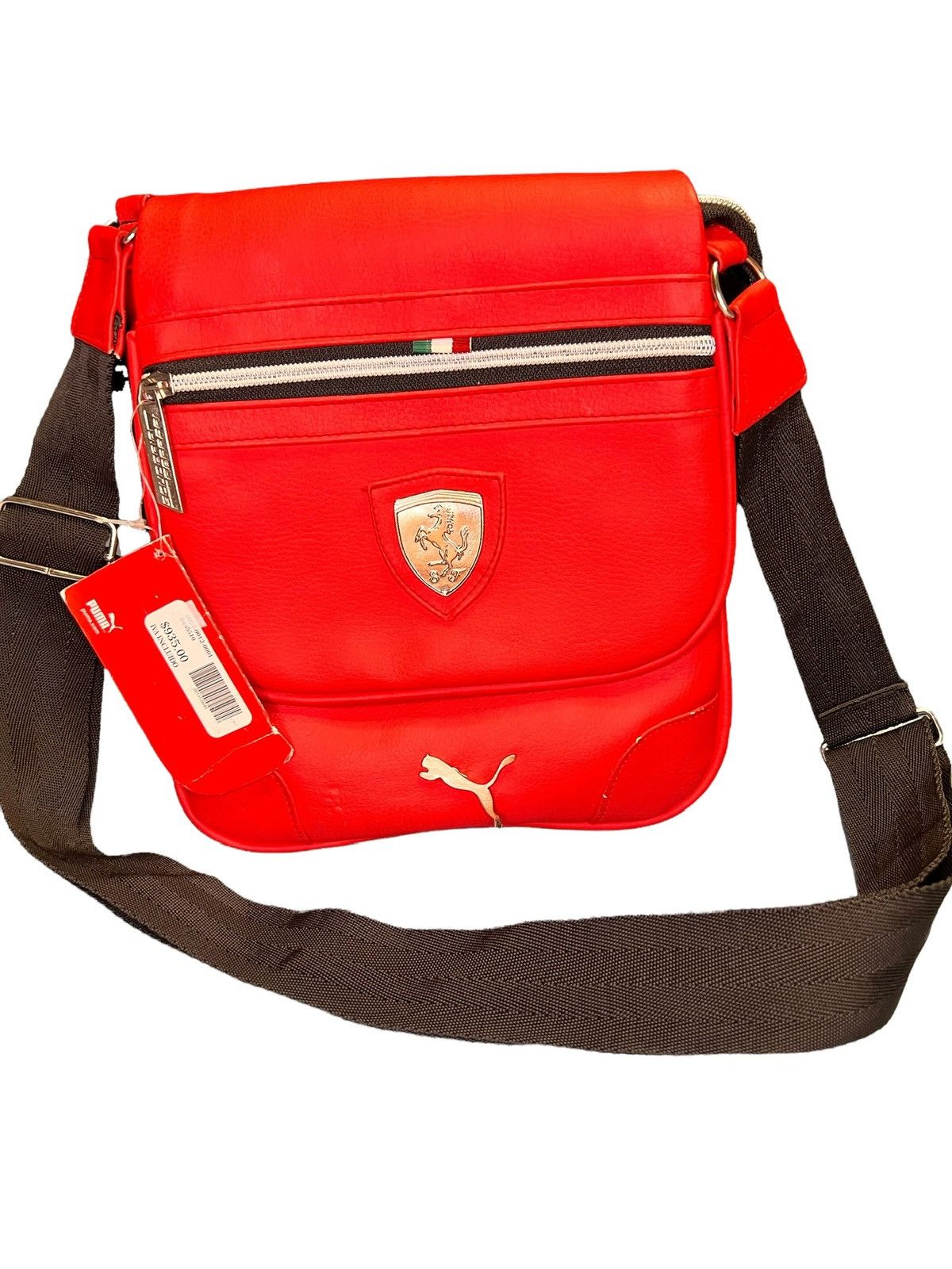 Ferrari Red Puma Ferrari LS Portable Cross Body Bag Grailed