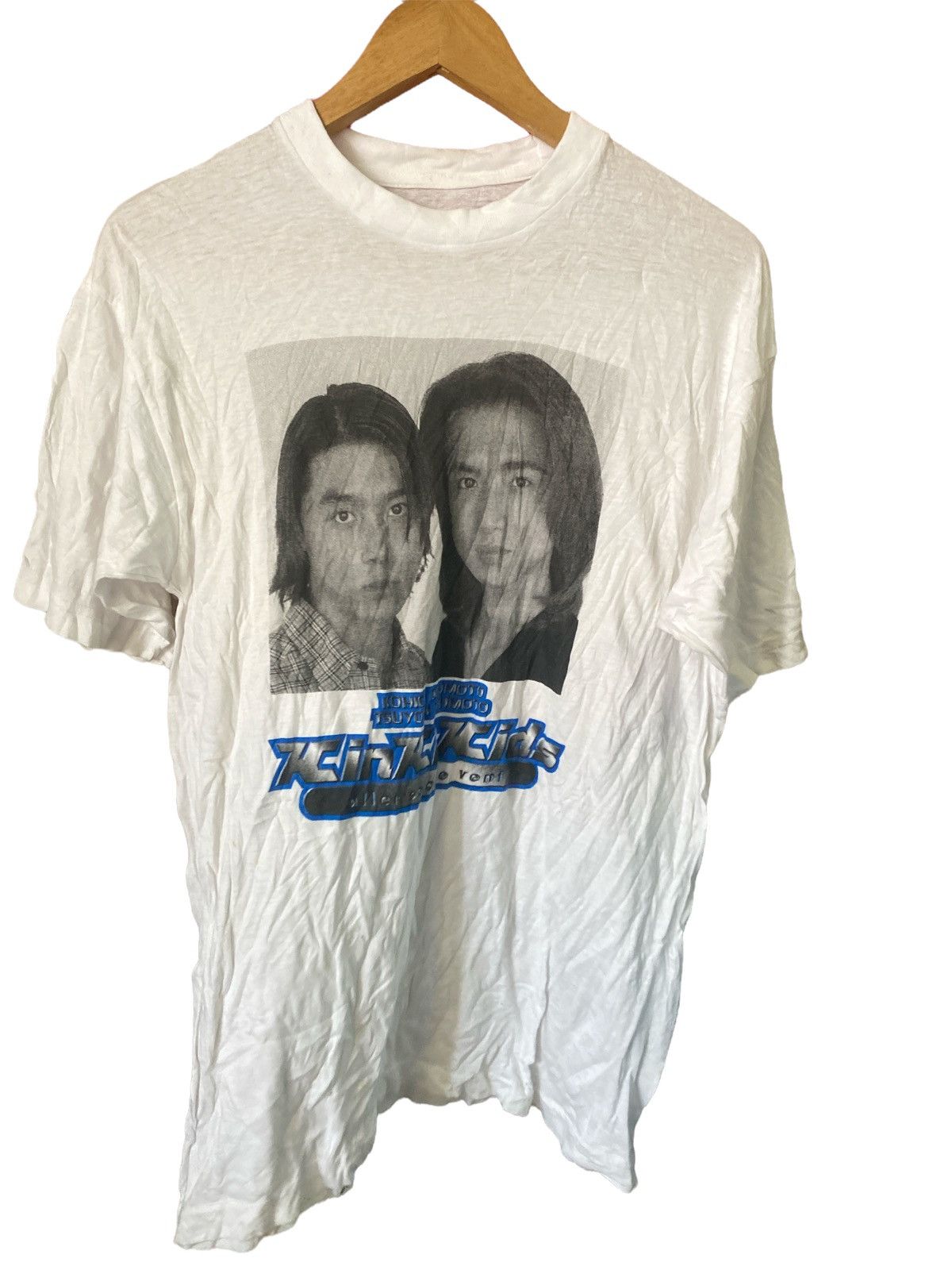 Vintage Kinki Kids Tshirt Kohichi Tsuyoshi Dohmoto