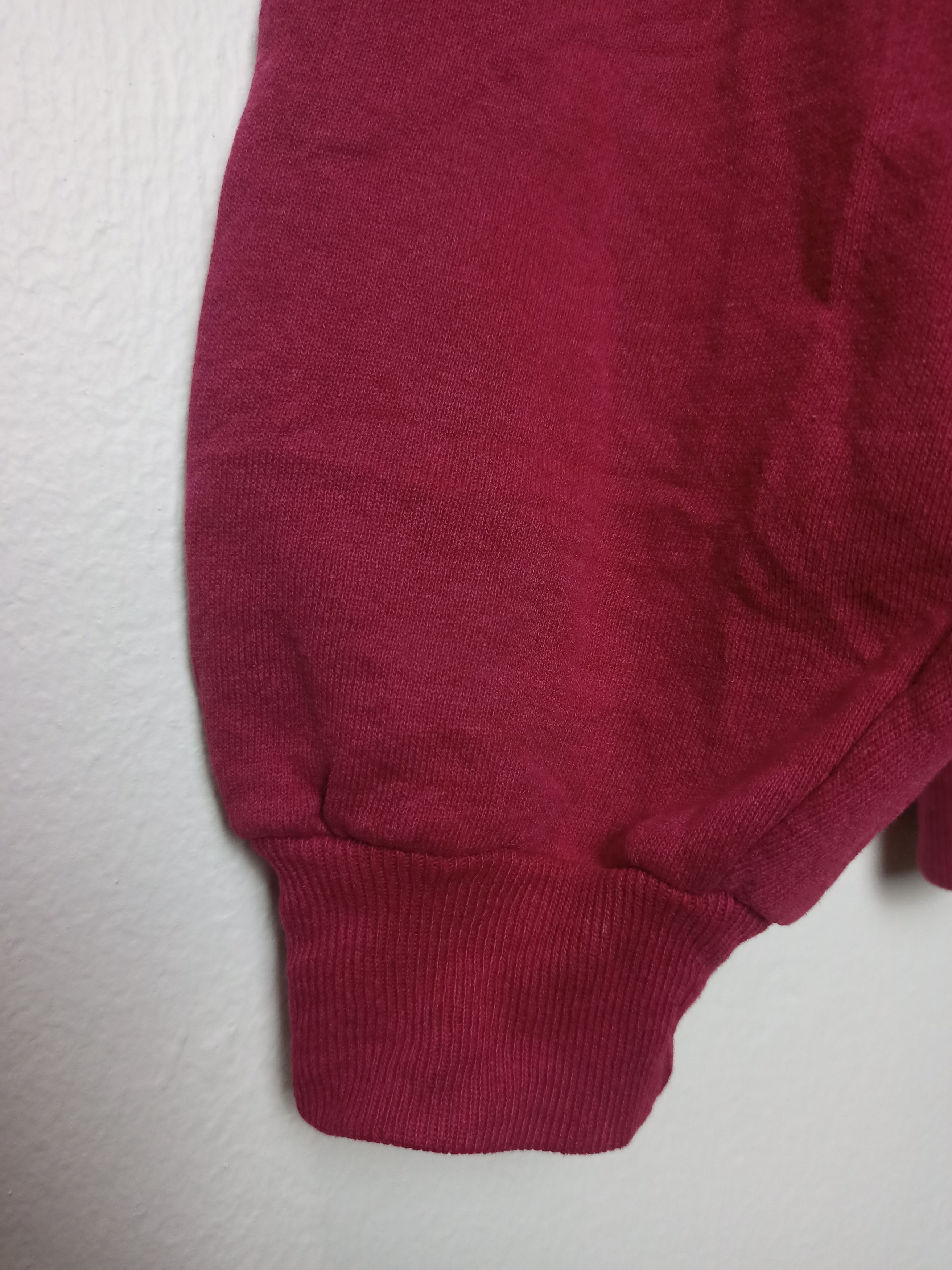 Other Vintage Russell Athletic Plain Marroon Sweatshirt Size US M / EU 48-50 / 2 - 6 Thumbnail