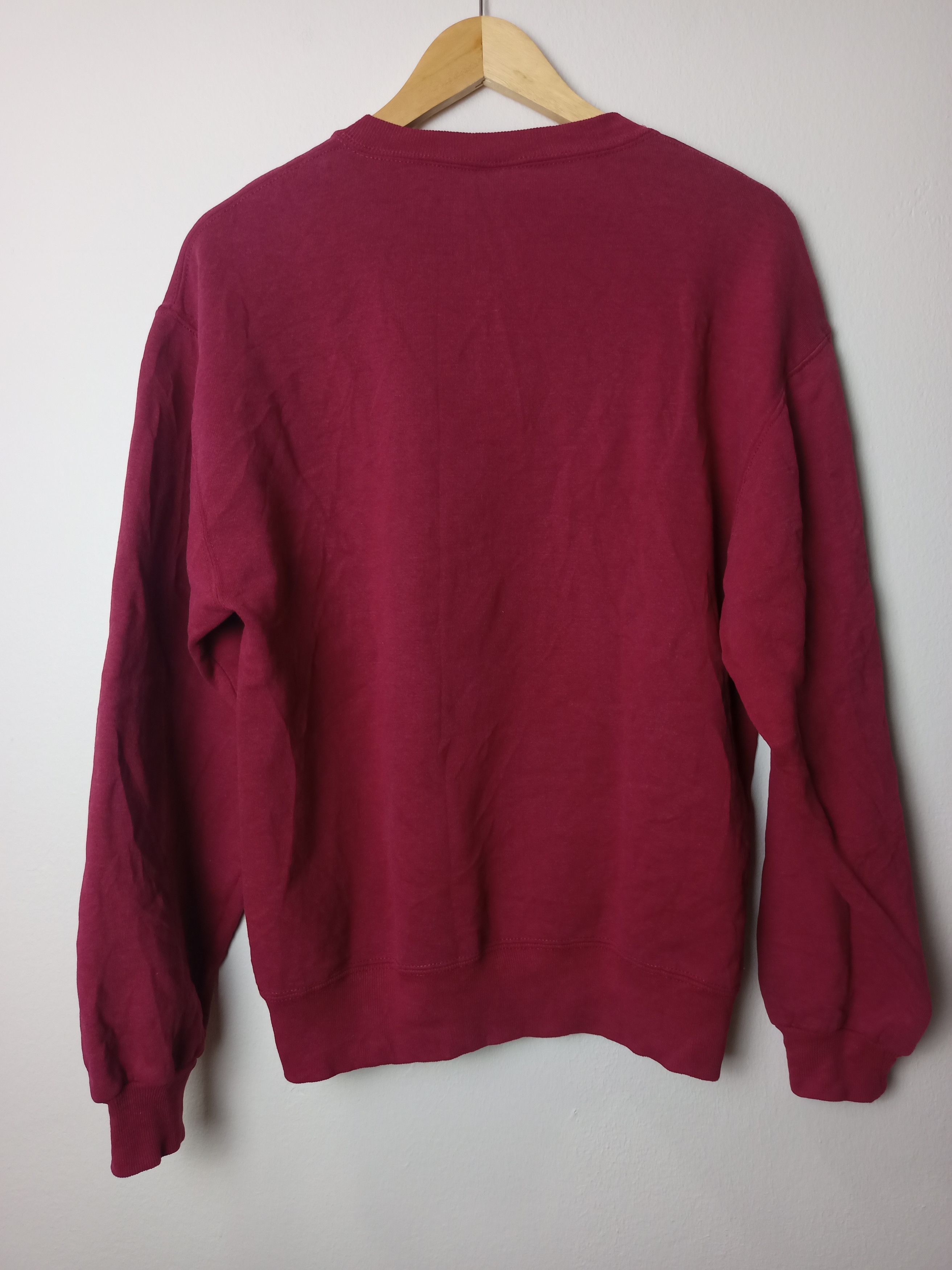 Other Vintage Russell Athletic Plain Marroon Sweatshirt Size US M / EU 48-50 / 2 - 8 Thumbnail