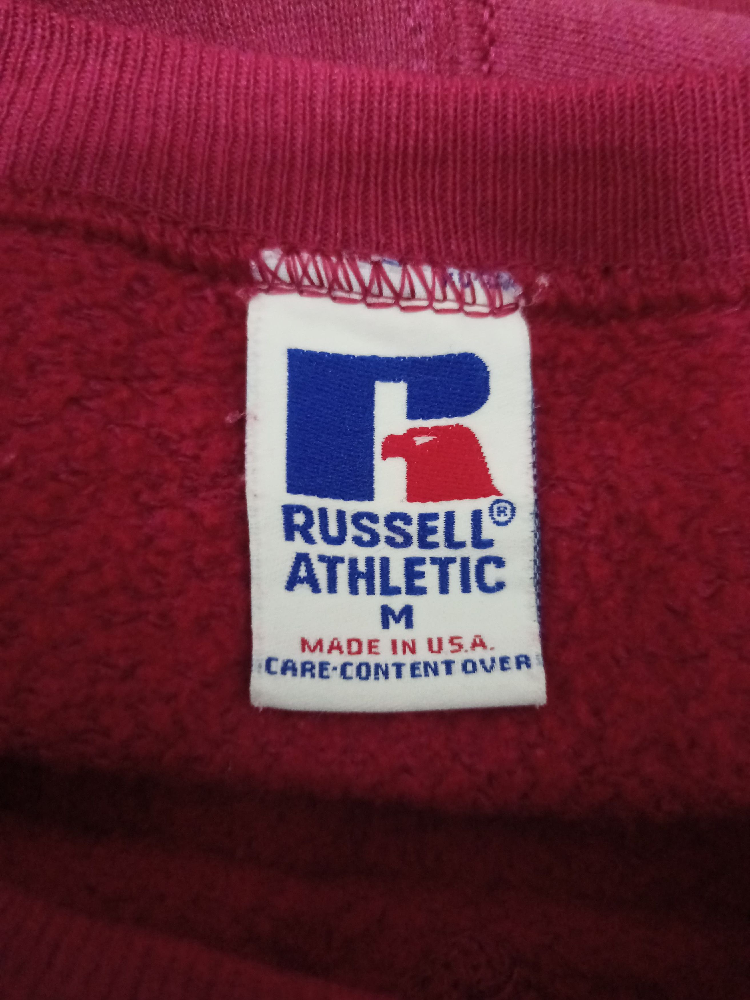 Other Vintage Russell Athletic Plain Marroon Sweatshirt Size US M / EU 48-50 / 2 - 9 Thumbnail
