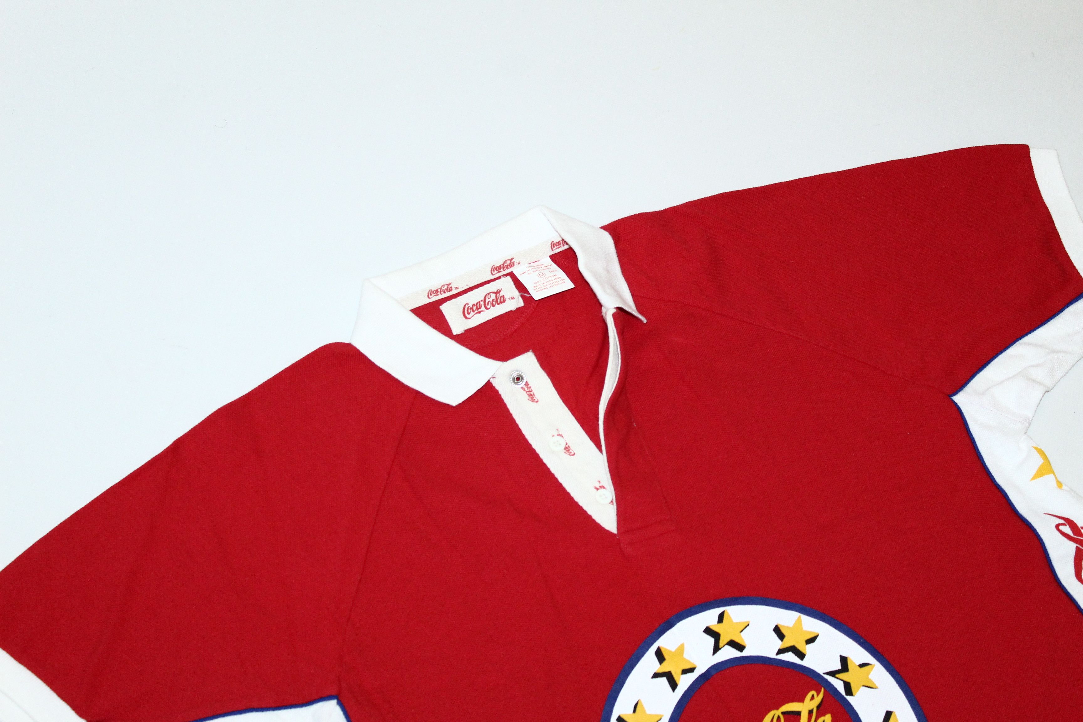 Coca Cola VTG💥 1986 Coca Cola Big Logo Baggy Polo Shirt Size US M / EU 48-50 / 2 - 2 Thumbnail