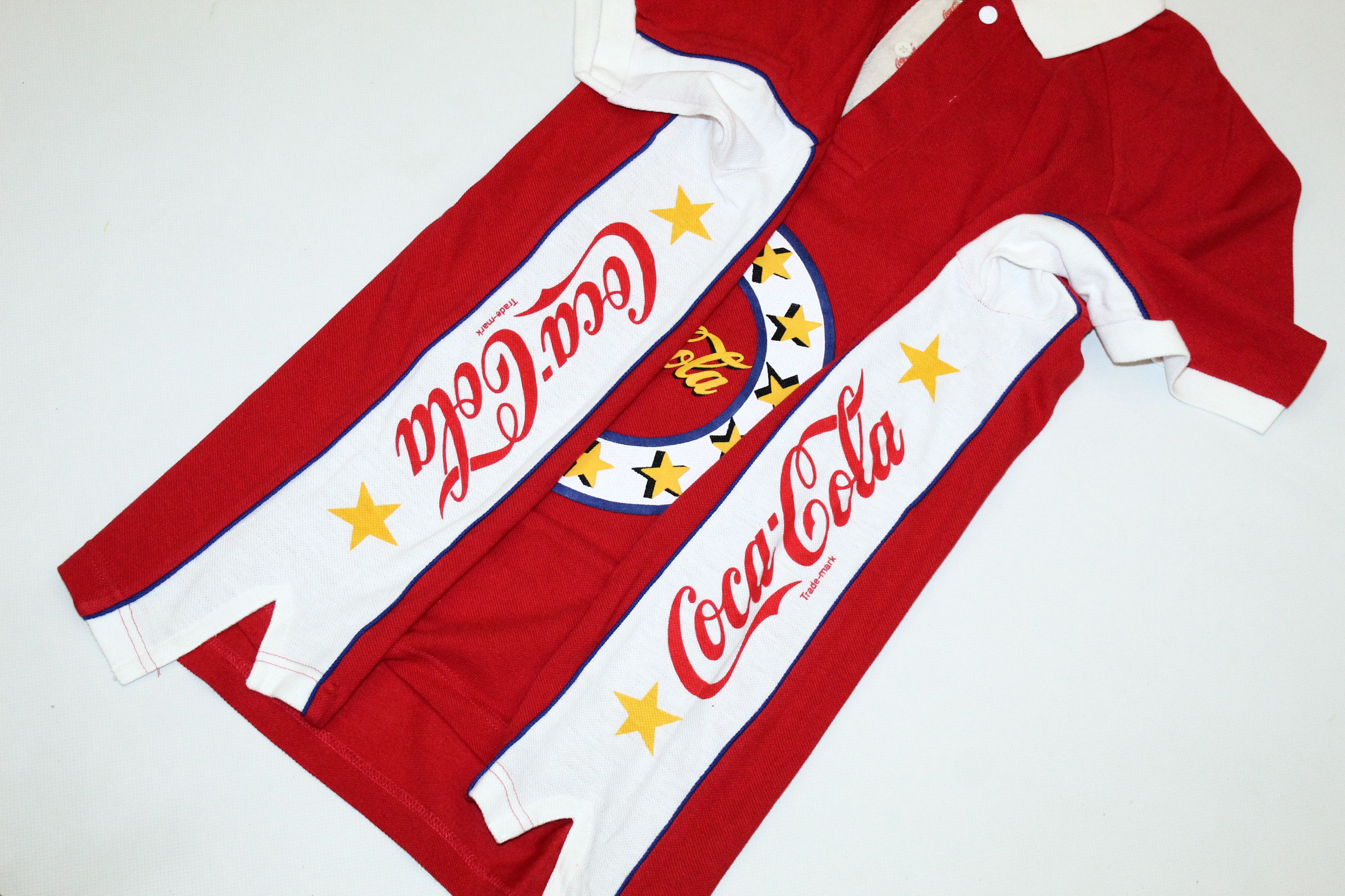 Coca Cola VTG💥 1986 Coca Cola Big Logo Baggy Polo Shirt Size US M / EU 48-50 / 2 - 9 Thumbnail