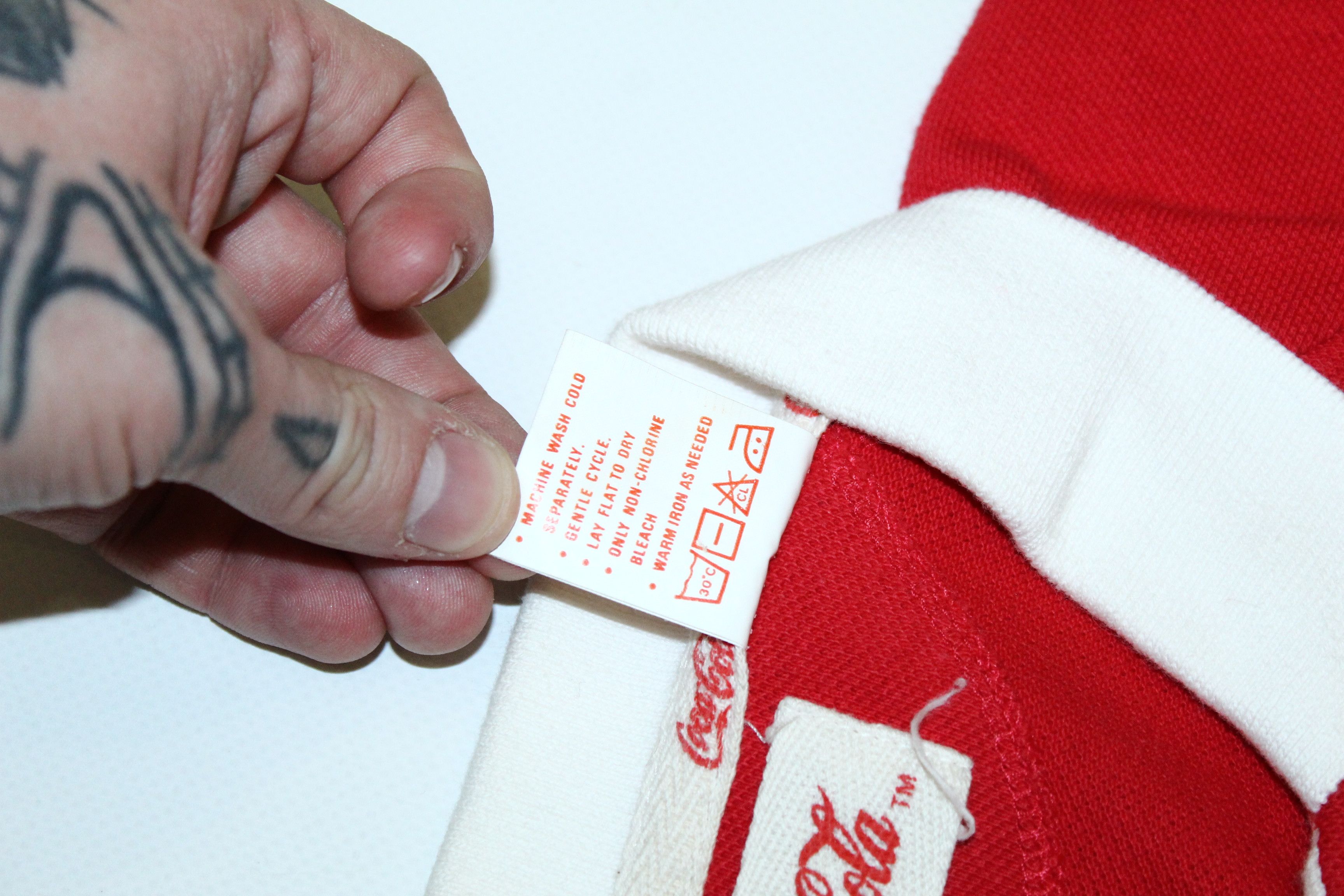 Coca Cola VTG💥 1986 Coca Cola Big Logo Baggy Polo Shirt Size US M / EU 48-50 / 2 - 8 Thumbnail