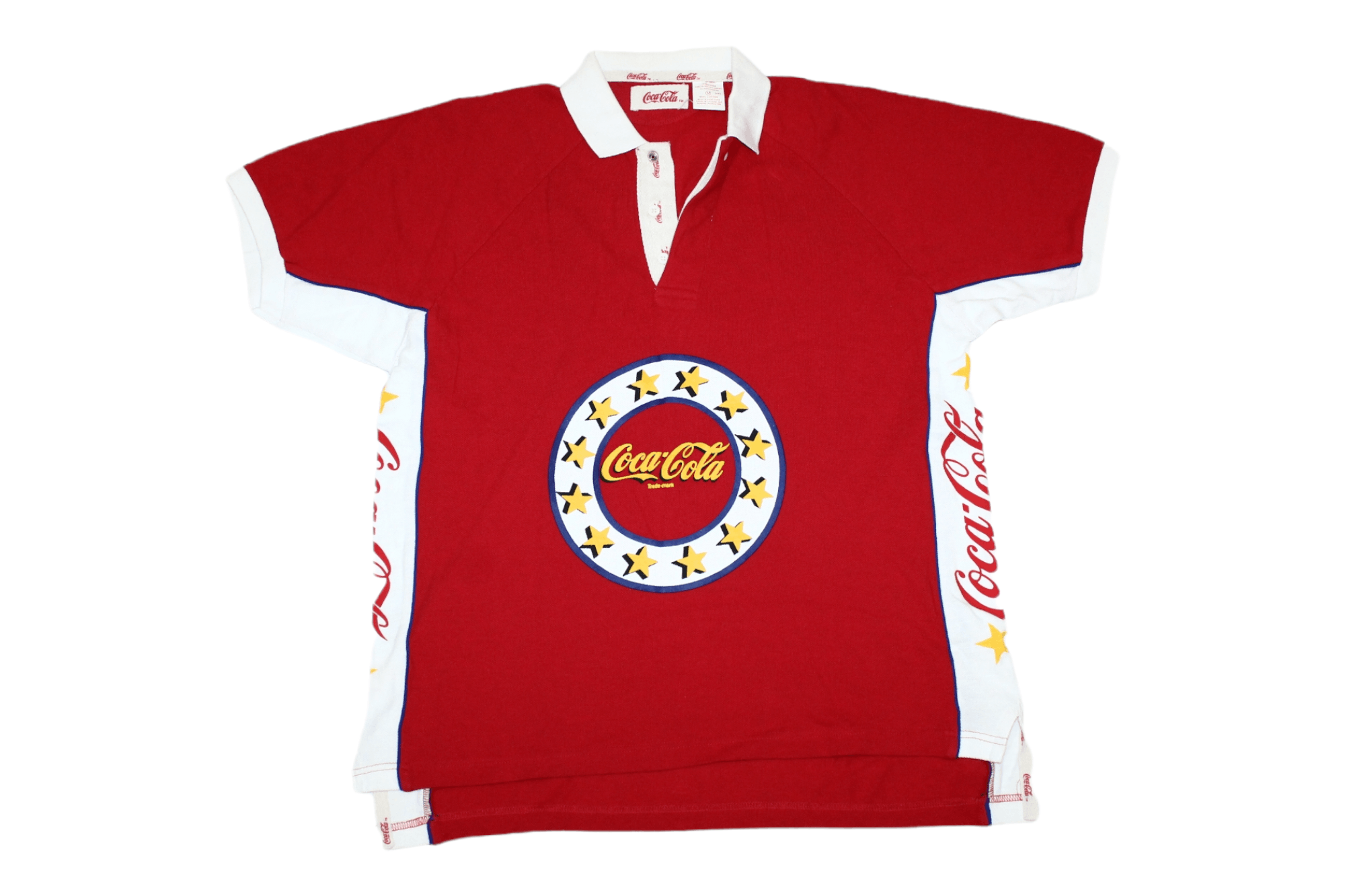 Coca Cola VTG💥 1986 Coca Cola Big Logo Baggy Polo Shirt Size US M / EU 48-50 / 2 - 1 Thumbnail