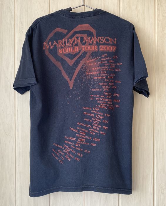 Vintage Vintage Marilyn Manson World tour 2007 t-shirt | Grailed