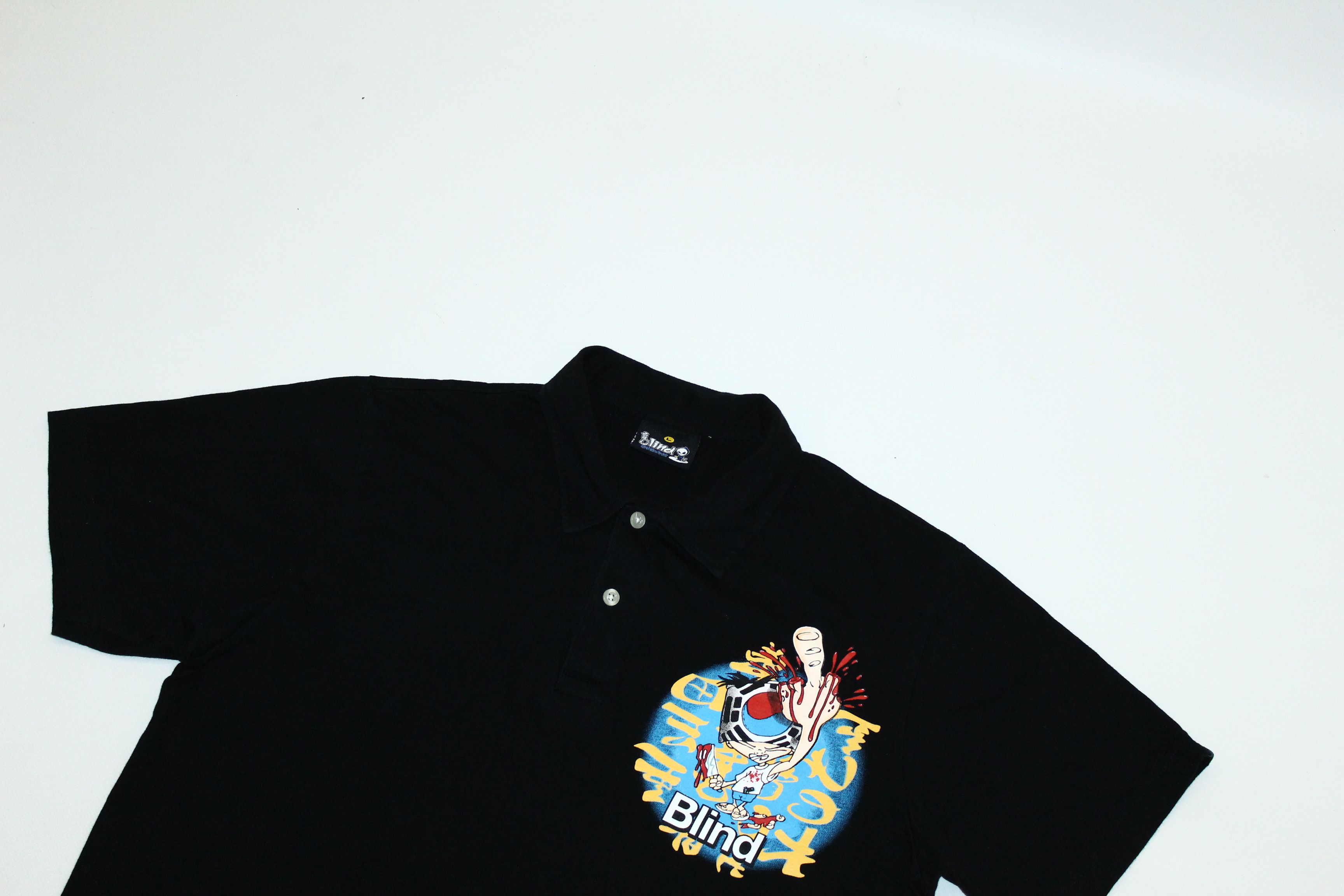 Blind Skateboards 💥DEADSTOCK💥Blind Skateboards OG Graphic Polo Shirt Size US L / EU 52-54 / 3 - 3 Thumbnail