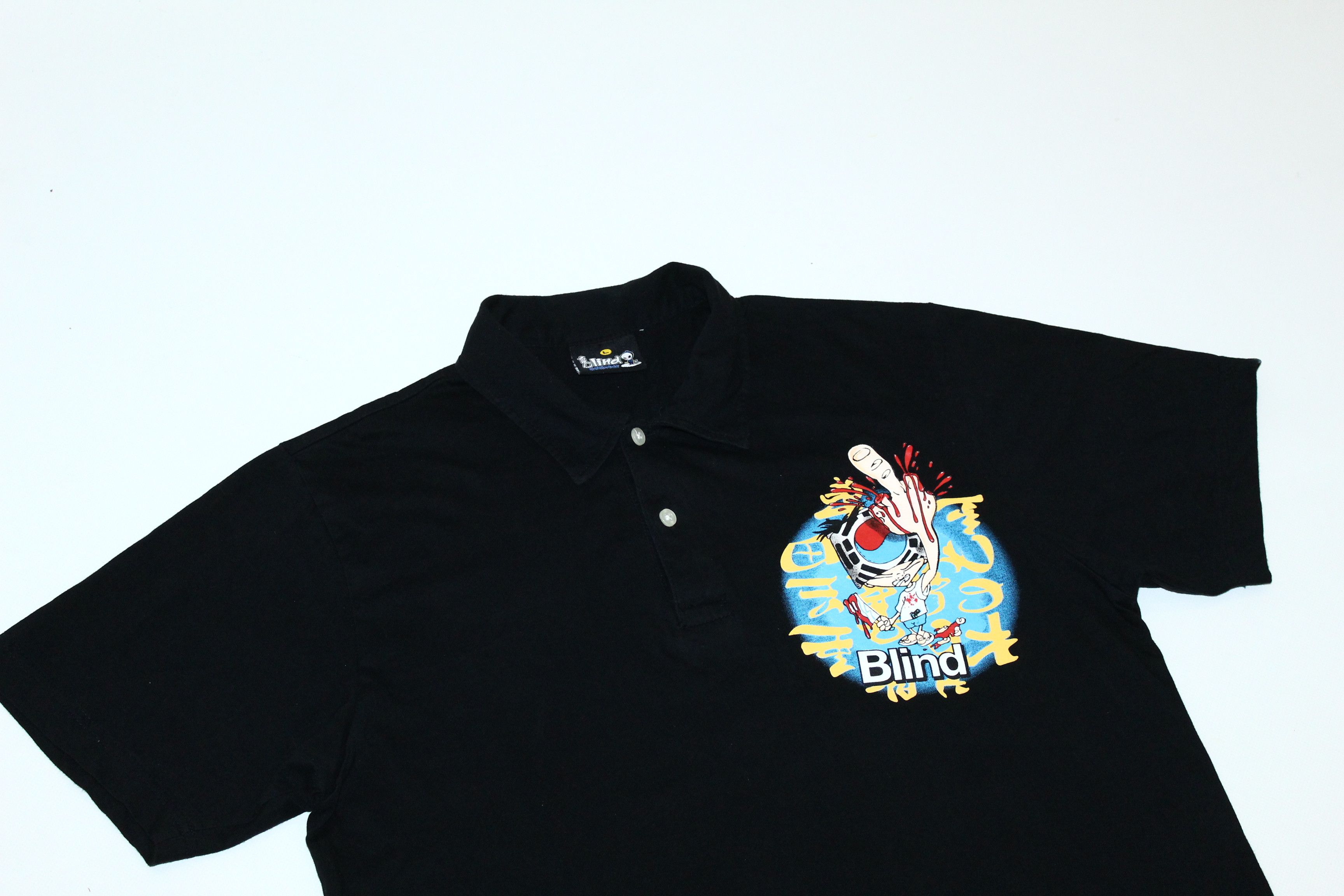 Blind Skateboards 💥DEADSTOCK💥Blind Skateboards OG Graphic Polo Shirt Size US L / EU 52-54 / 3 - 2 Thumbnail