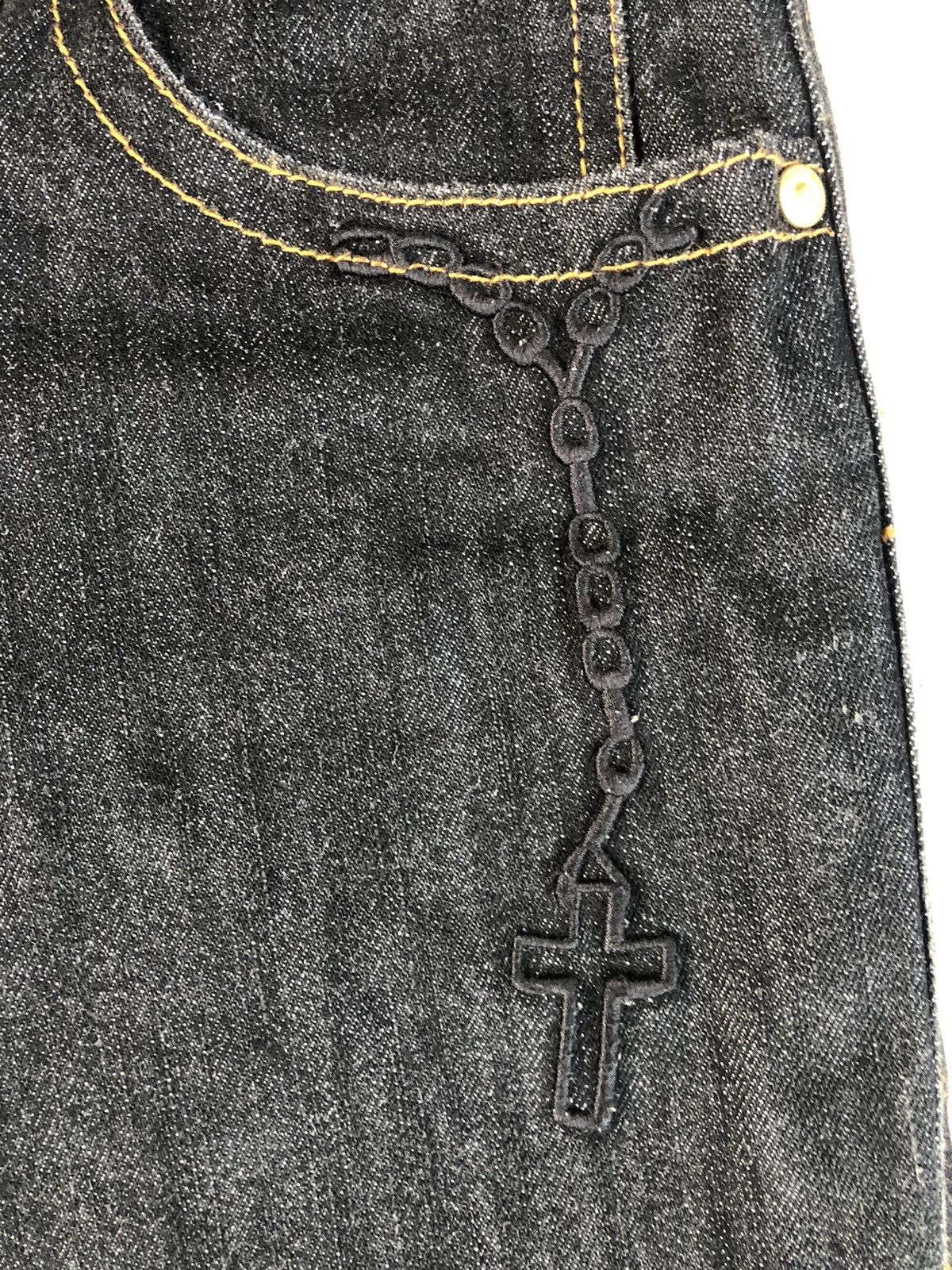 LRG LRG Embroidered Jeans Distressed Denim Size US 31 - 16 Thumbnail