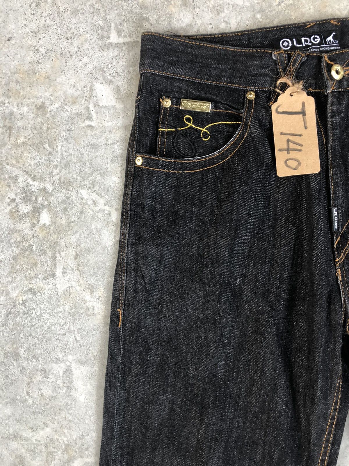 LRG LRG Embroidered Jeans Distressed Denim Size US 31 - 5 Thumbnail