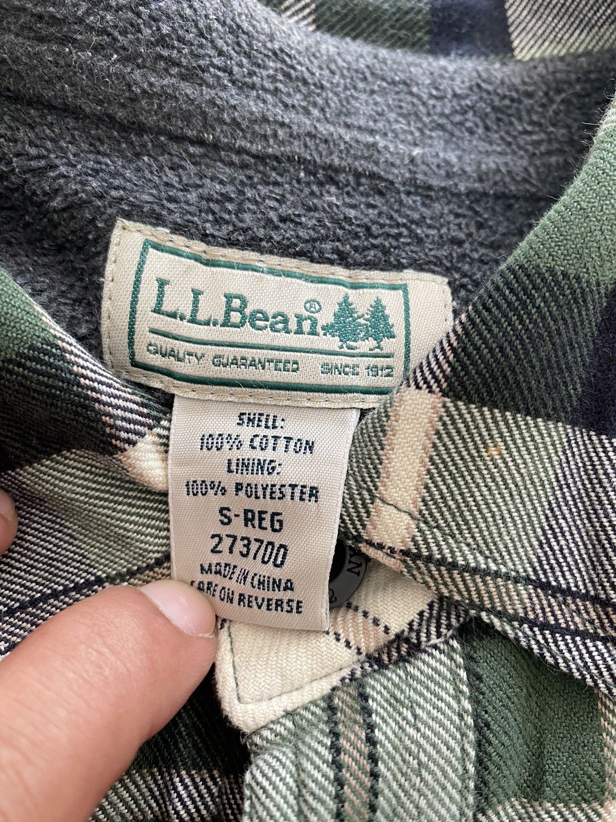 Flannel × L.L. Bean × Vintage Vtg L.L.Bean Flannel Button Shirt nice designer Size US M / EU 48-50 / 2 - 8 Thumbnail