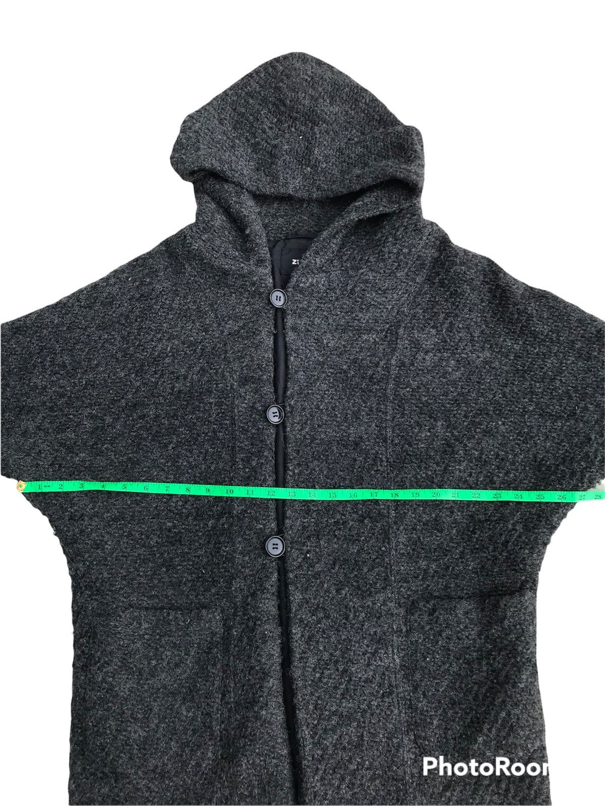 CABANE de ZUCCa × Designer × Issey Miyake Zucca by Issey Miyake Wool Hooded Cardigan Size US M / EU 48-50 / 2 - 13 Thumbnail