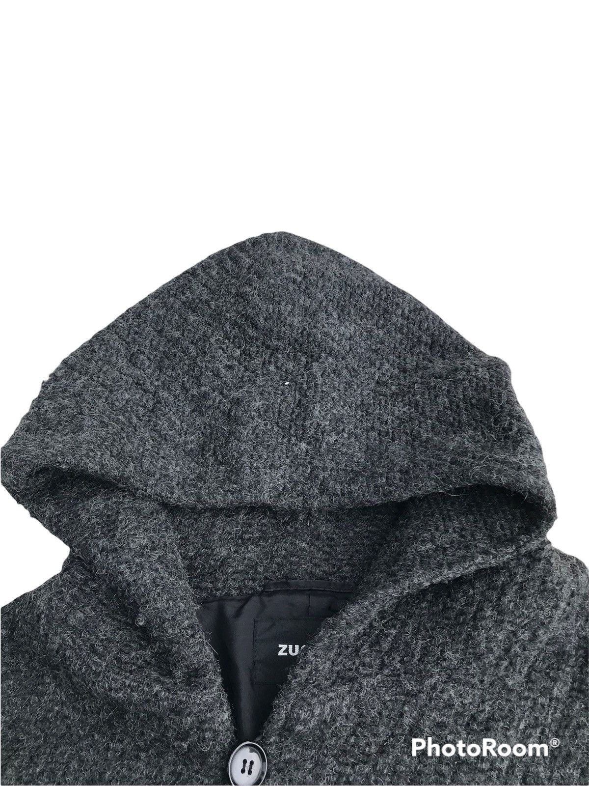 CABANE de ZUCCa × Designer × Issey Miyake Zucca by Issey Miyake Wool Hooded Cardigan Size US M / EU 48-50 / 2 - 6 Thumbnail