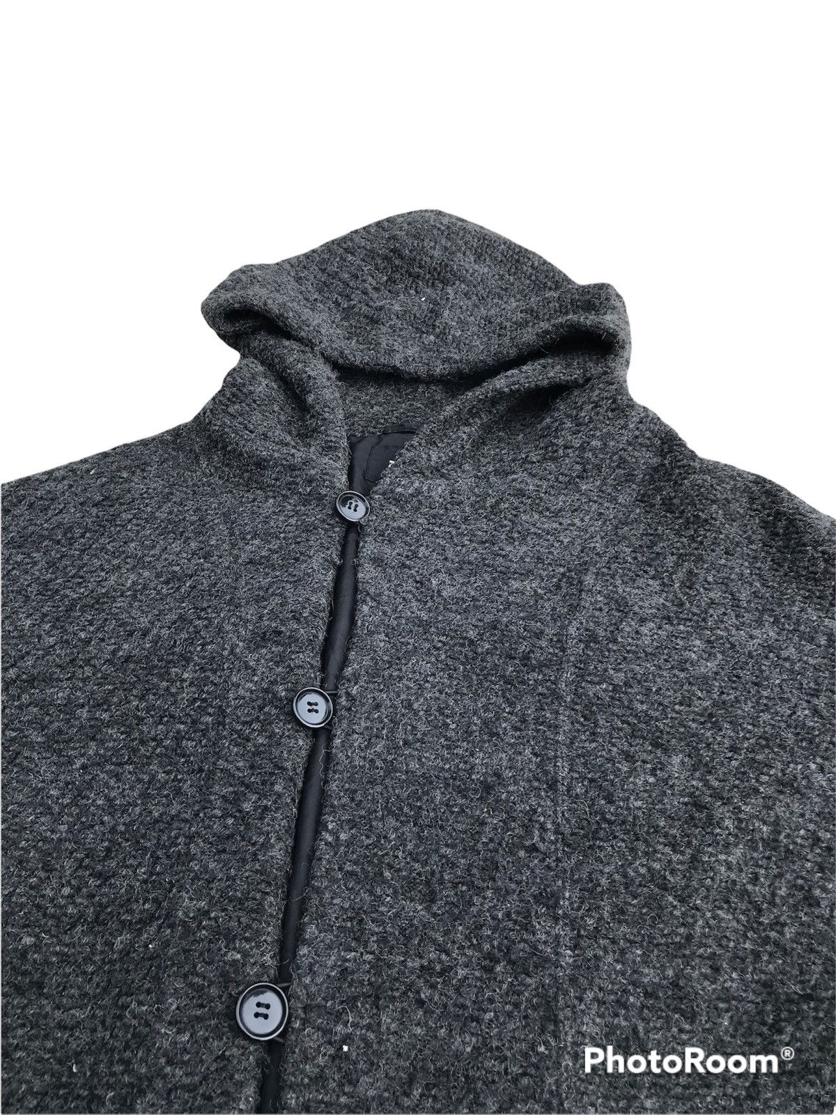 CABANE de ZUCCa × Designer × Issey Miyake Zucca by Issey Miyake Wool Hooded Cardigan Size US M / EU 48-50 / 2 - 5 Thumbnail