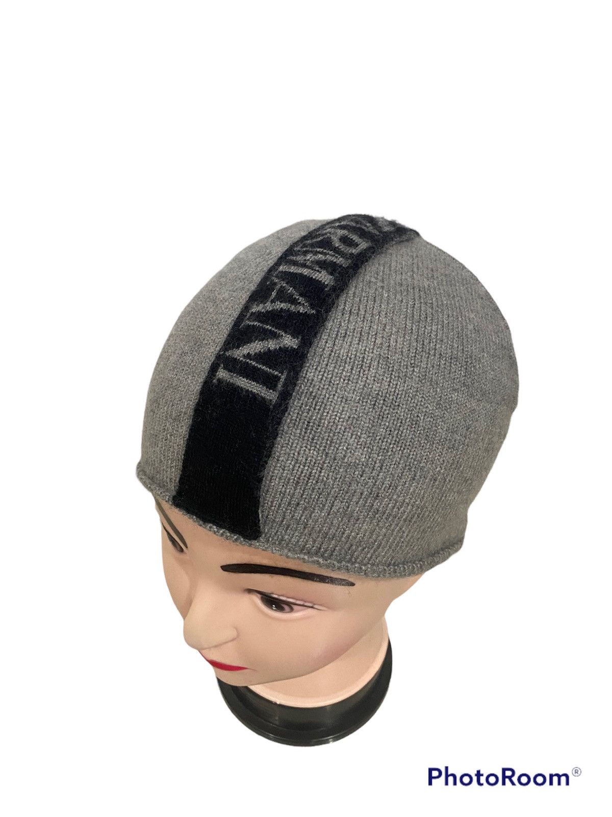 Emporio Armani Rare EMPORIO ARMANI Beanie Cap Big logo design Size ONE SIZE - 1 Thumbnail