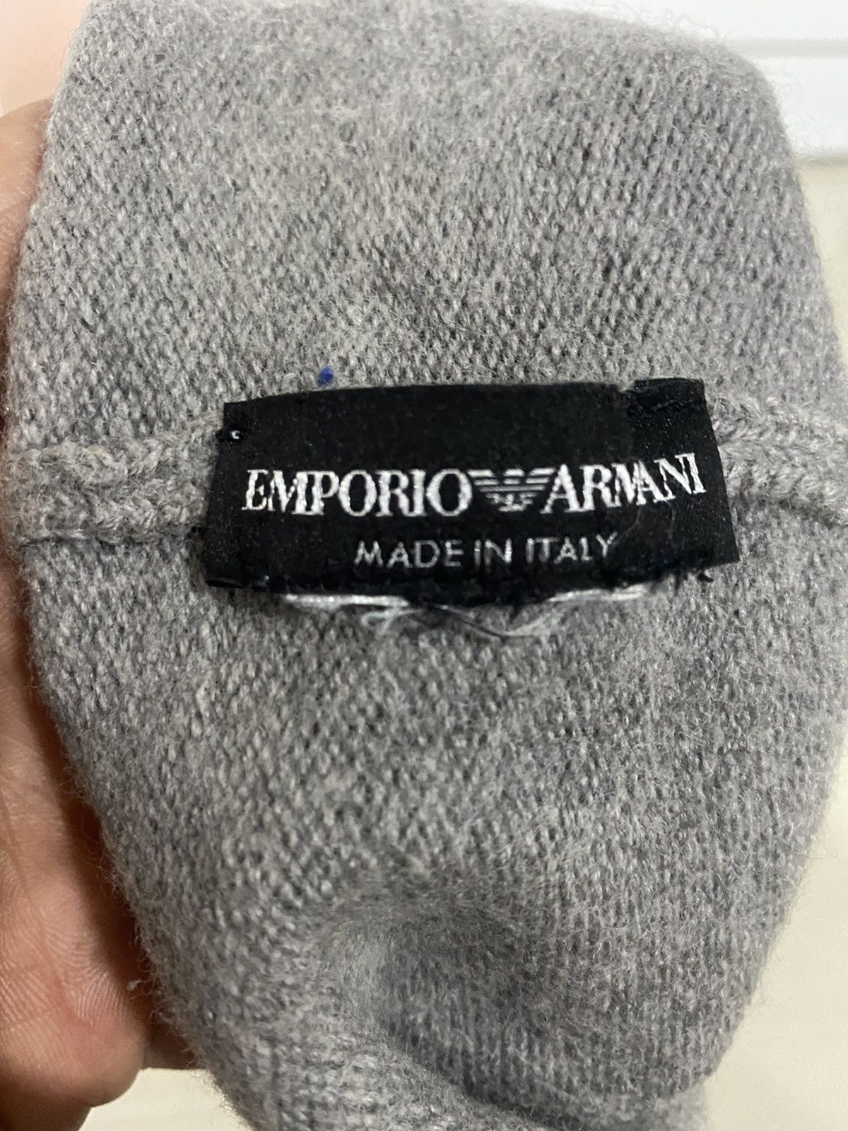 Emporio Armani Rare EMPORIO ARMANI Beanie Cap Big logo design Size ONE SIZE - 8 Thumbnail