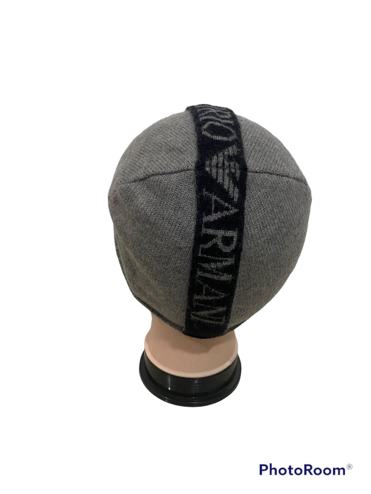 Emporio Armani Rare EMPORIO ARMANI Beanie Cap Big logo design Size ONE SIZE - 4 Thumbnail