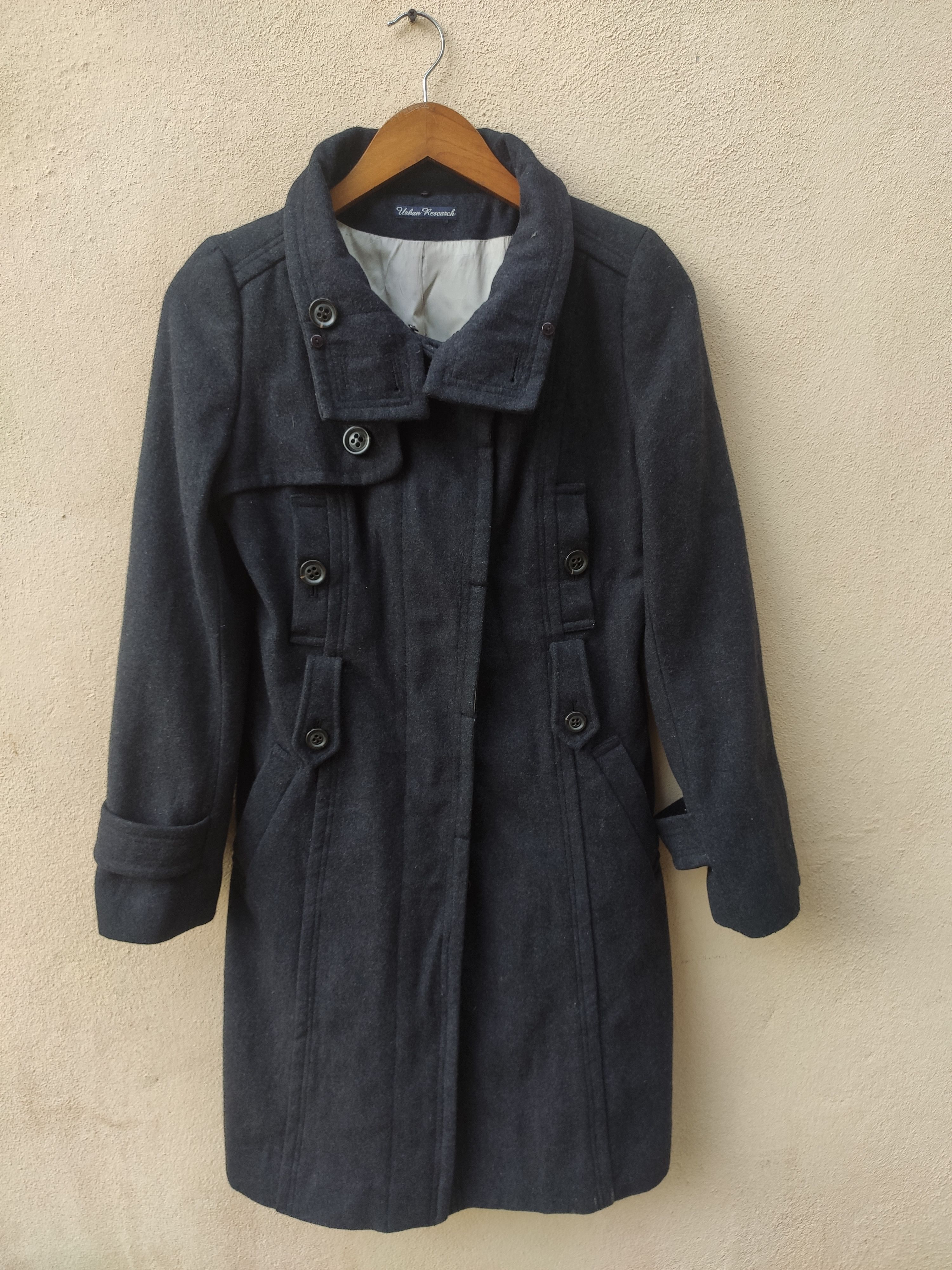 URBAN RESEARCH DOORS Urban Research Jacket long Jacket wool Size S / US 4 / IT 40 - 1 Thumbnail