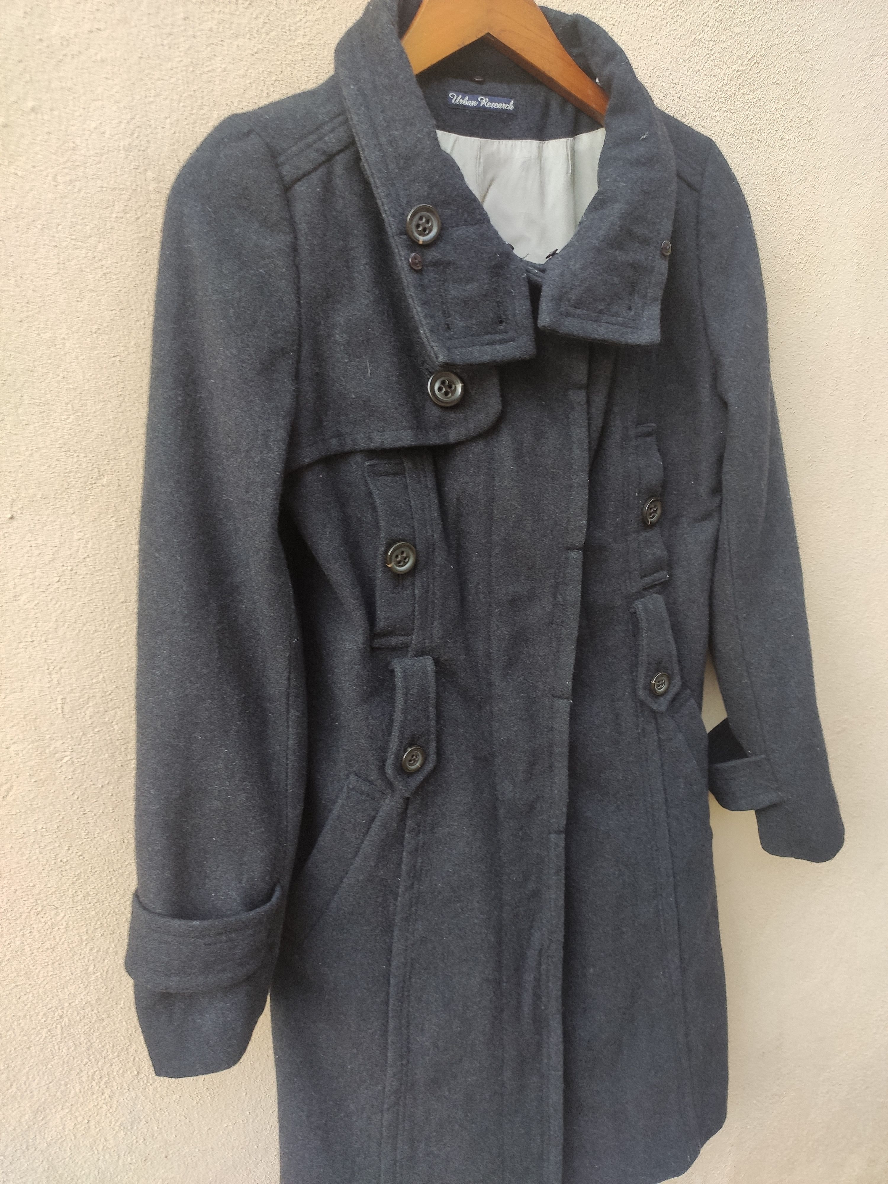 URBAN RESEARCH DOORS Urban Research Jacket long Jacket wool Size S / US 4 / IT 40 - 5 Thumbnail