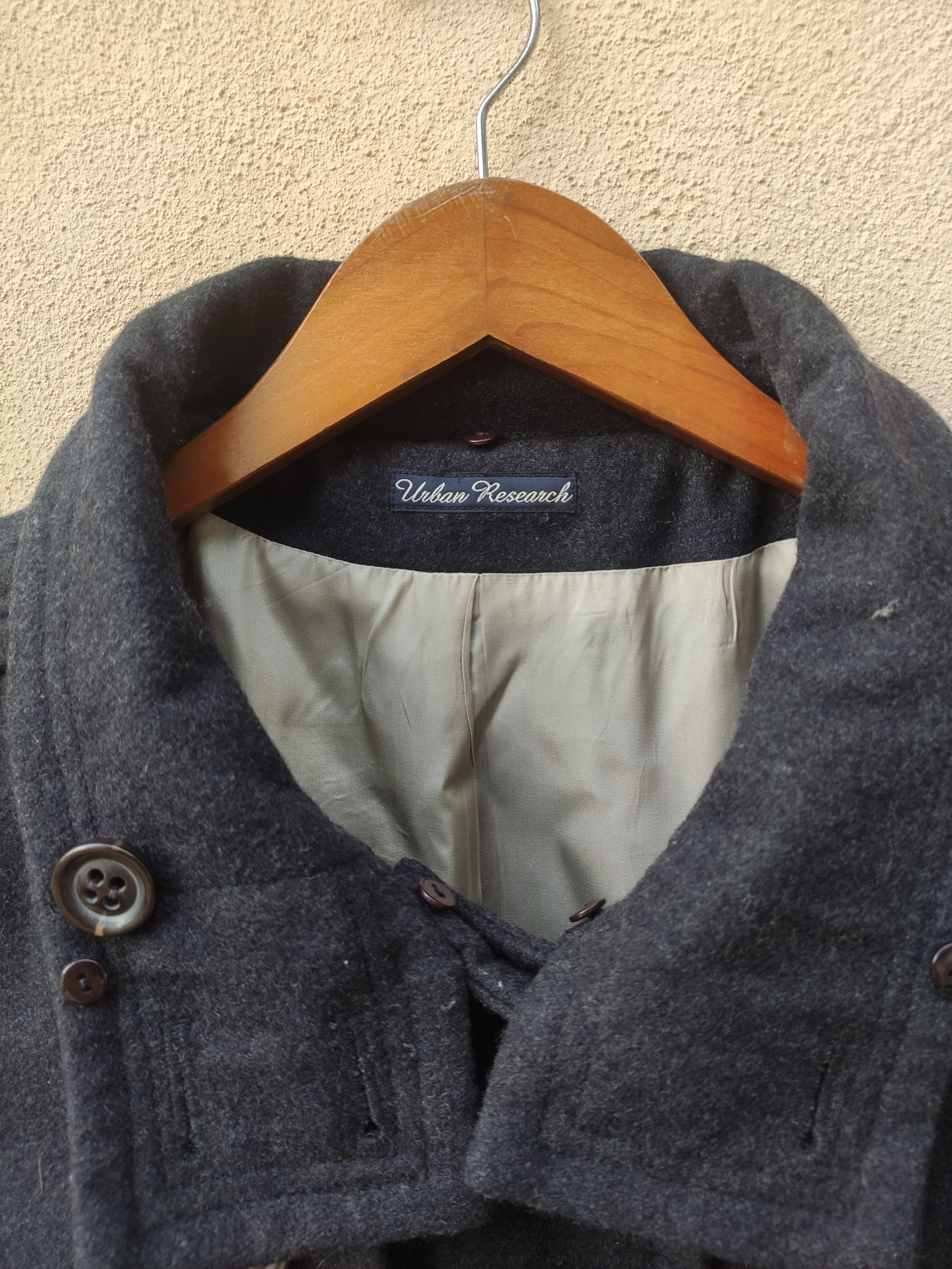 URBAN RESEARCH DOORS Urban Research Jacket long Jacket wool Size S / US 4 / IT 40 - 6 Thumbnail