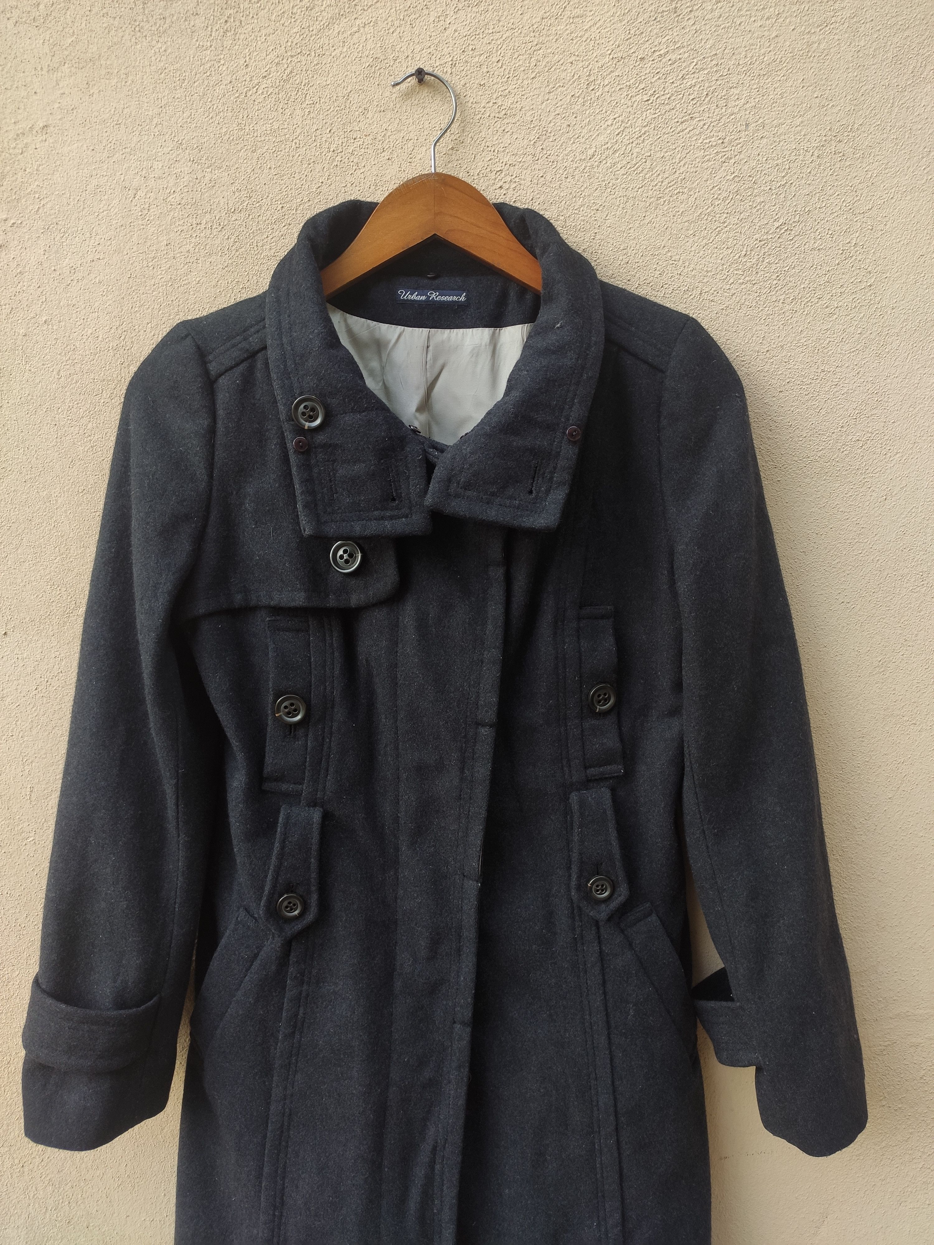 URBAN RESEARCH DOORS Urban Research Jacket long Jacket wool Size S / US 4 / IT 40 - 2 Thumbnail
