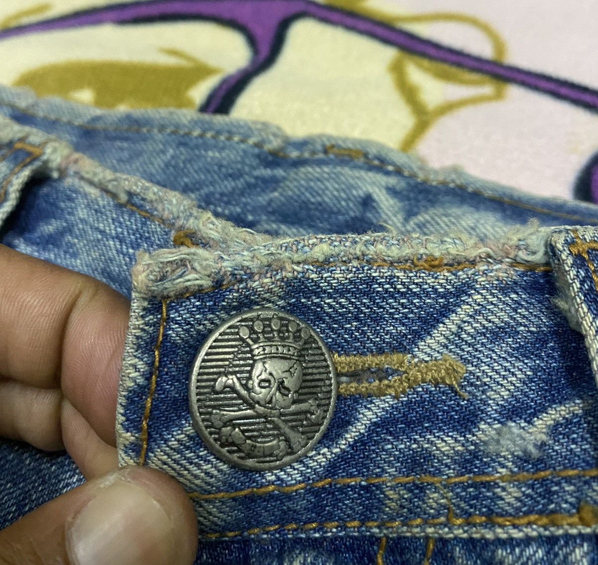 Japanese Brand Rare 🔥 Distressed Denim x Japanese Brand by 2#1 x Rare Size US 34 / EU 50 - 8 Thumbnail