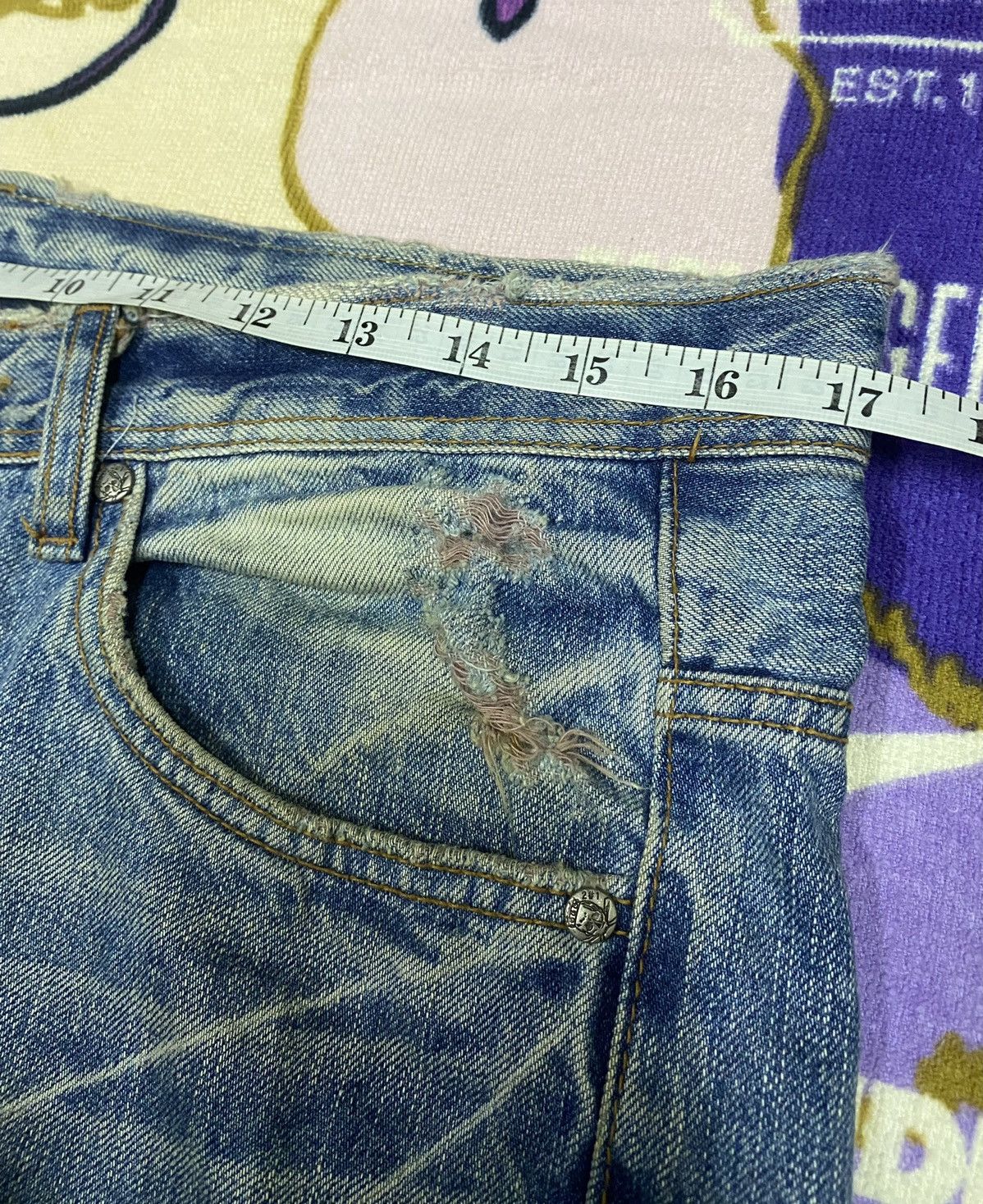 Japanese Brand Rare 🔥 Distressed Denim x Japanese Brand by 2#1 x Rare Size US 34 / EU 50 - 16 Thumbnail