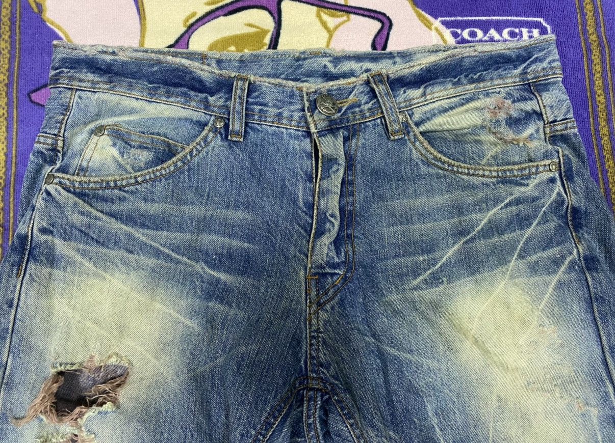 Japanese Brand Rare 🔥 Distressed Denim x Japanese Brand by 2#1 x Rare Size US 34 / EU 50 - 4 Thumbnail