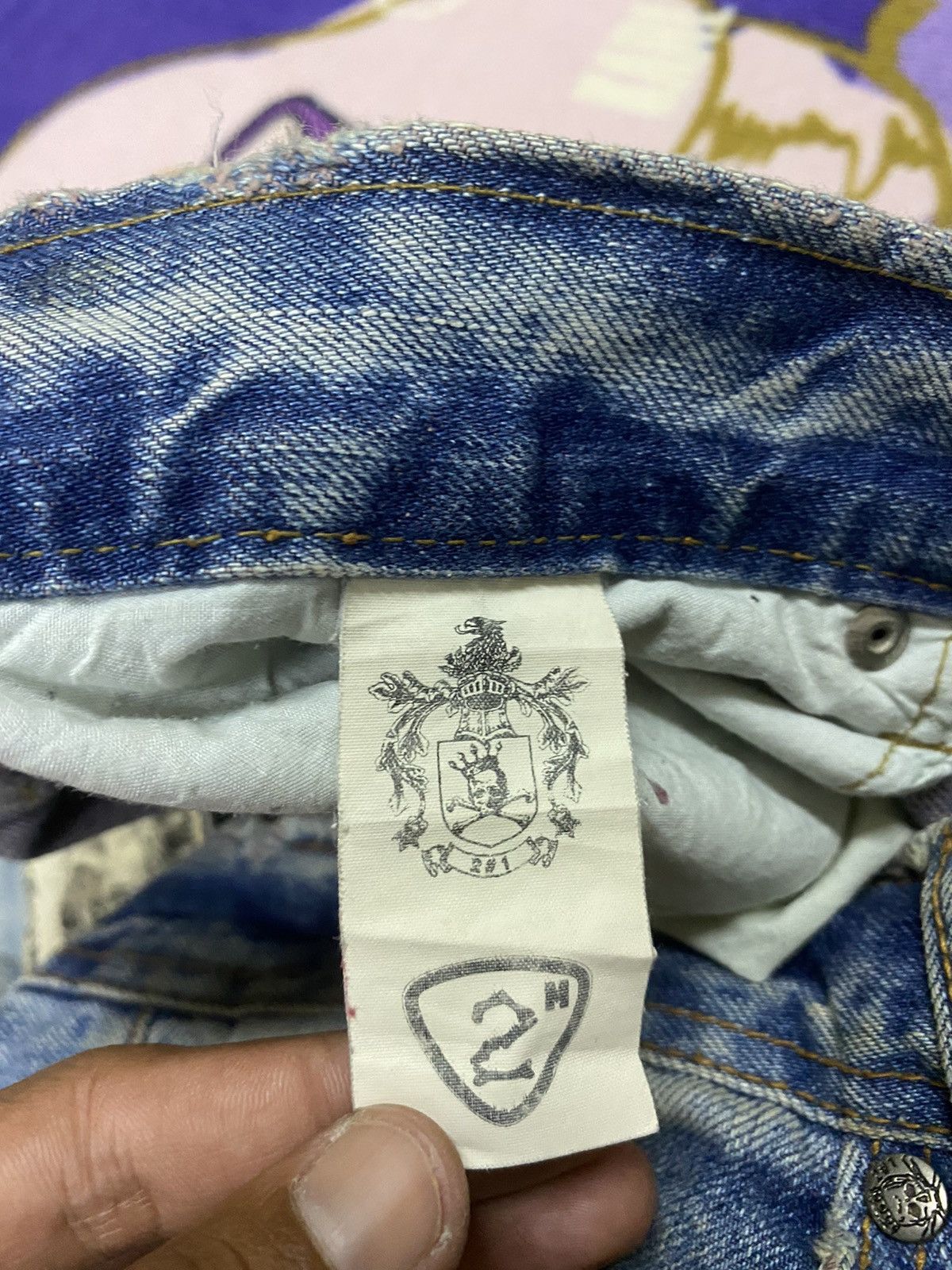 Japanese Brand Rare 🔥 Distressed Denim x Japanese Brand by 2#1 x Rare Size US 34 / EU 50 - 14 Thumbnail