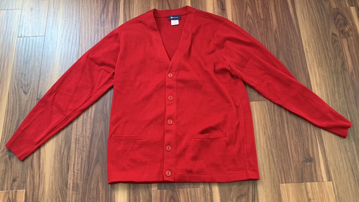 Vintage Vintage Red Cardigan Size US M / EU 48-50 / 2 - 1 Thumbnail