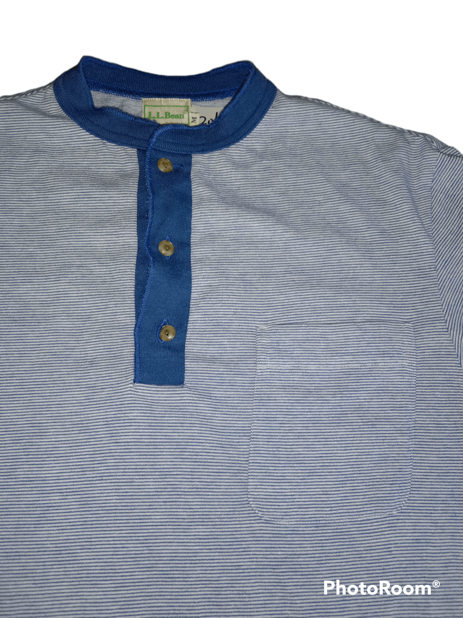 Vintage 80's L.L. Bean Single Pocket Striped