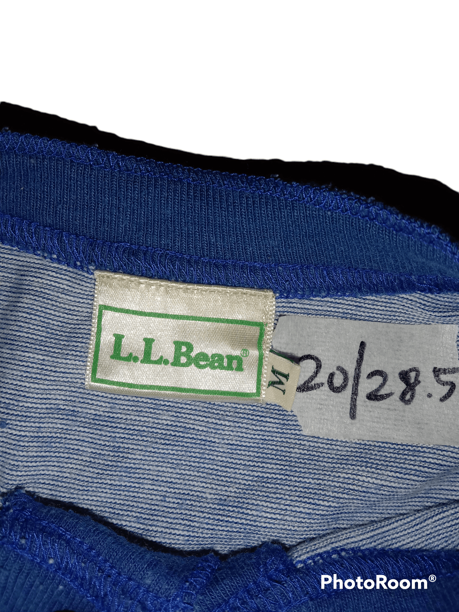 Vintage 80's L.L. Bean Single Pocket Striped