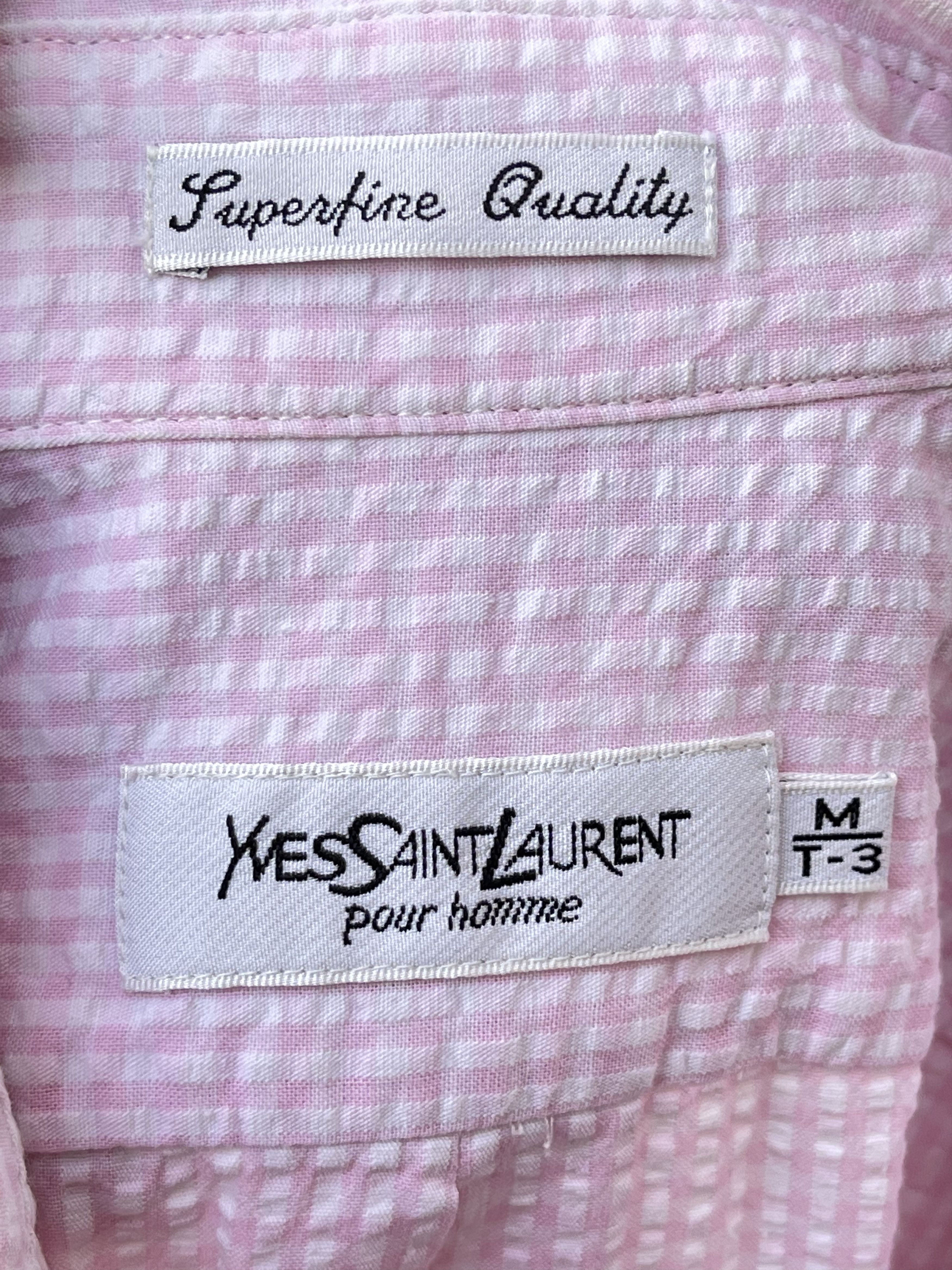 Yves Saint Laurent 🔥 summer Ysl shirt Yves saint Laurent short plaid L Size US L / EU 52-54 / 3 - 7 Thumbnail