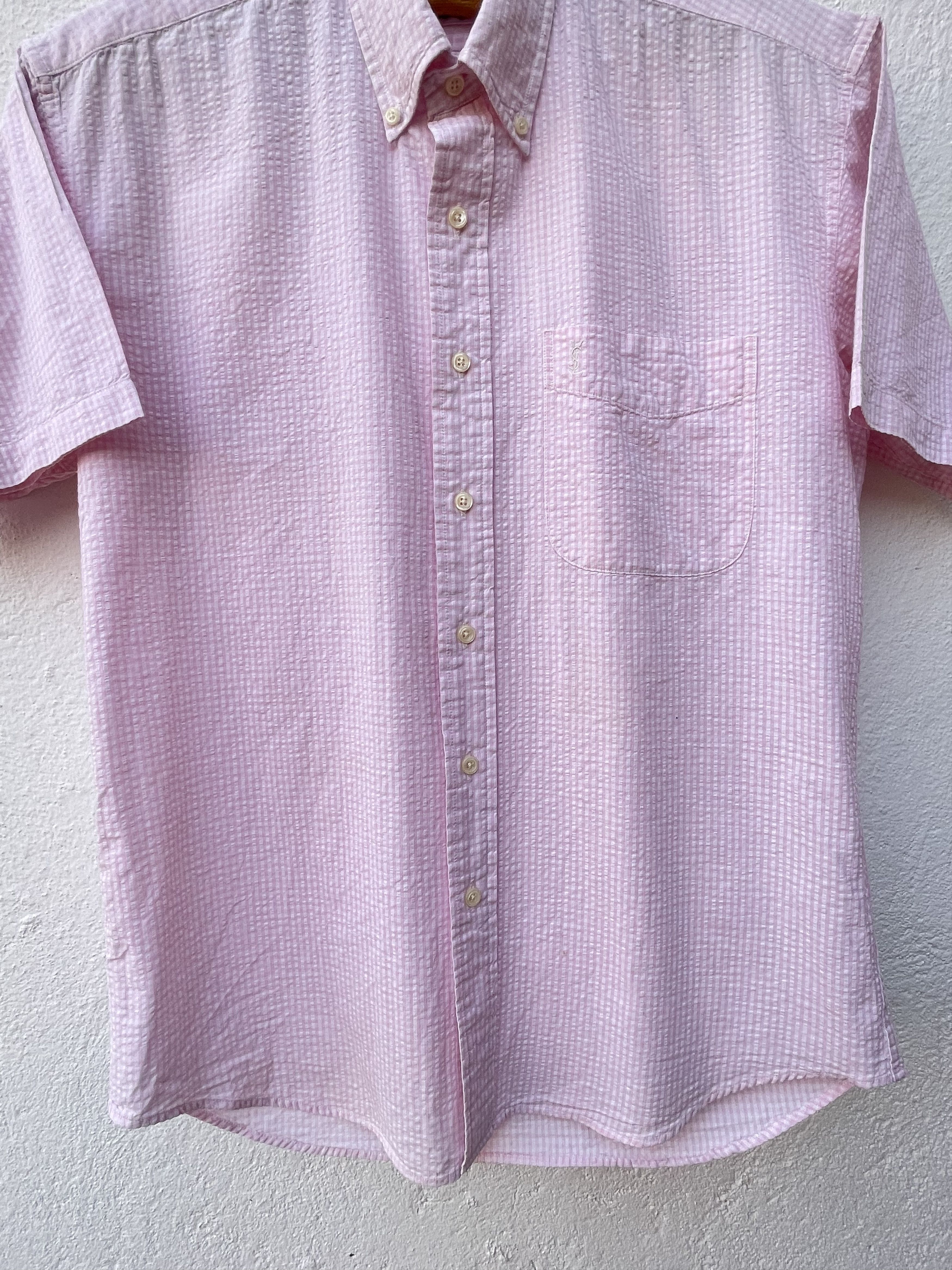 Yves Saint Laurent 🔥 summer Ysl shirt Yves saint Laurent short plaid L Size US L / EU 52-54 / 3 - 4 Thumbnail