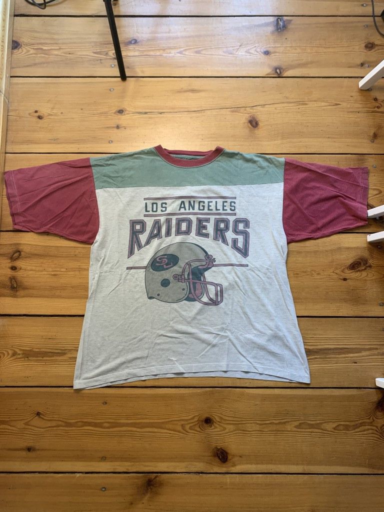 NFL × Vintage 80’s Los Angeles raider vintage old school graphic tee Size US XL / EU 56 / 4 - 1 Thumbnail
